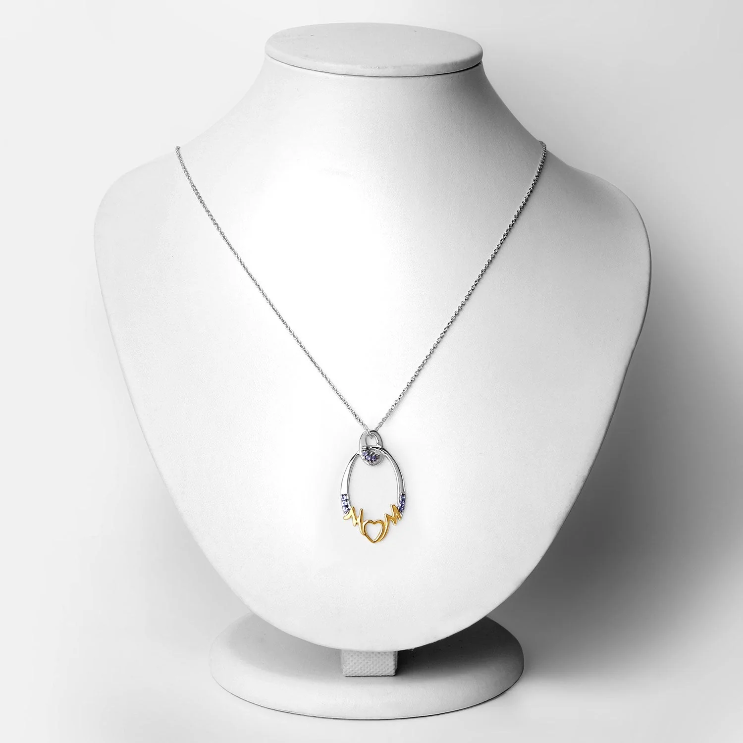 0.18 Carat Genuine Tanzanite .925 Sterling Silver Pendant - Image 2