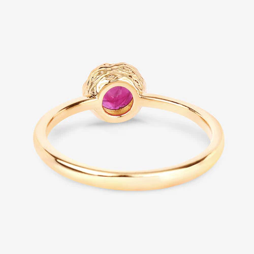 0.50 Carat Genuine Ruby 14K Yellow Gold Ring - Image 7