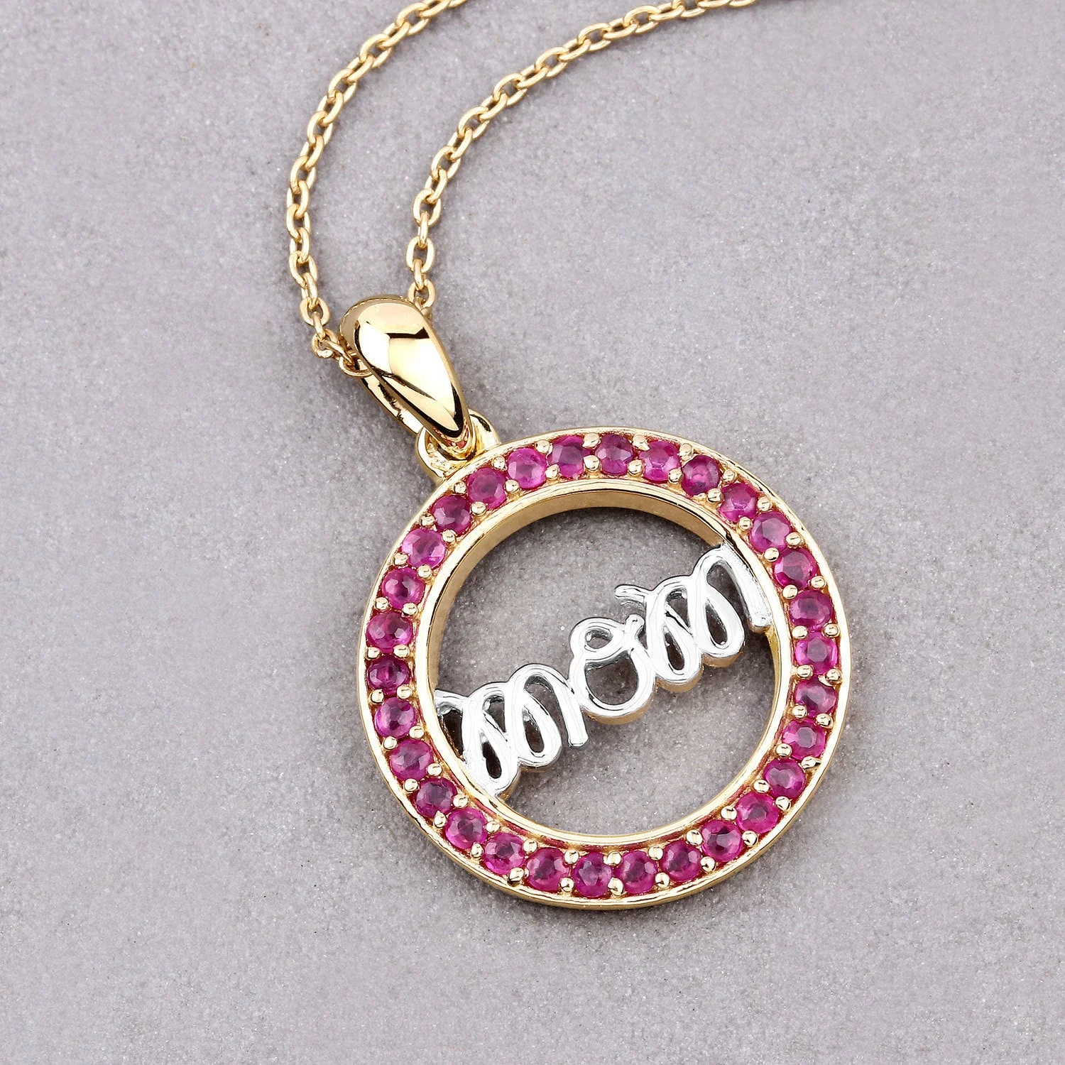 0.64 Carat Genuine Ruby .925 Sterling Silver Pendant - Image 4