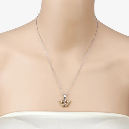 1.32 Carat Genuine Citrine .925 Sterling Silver Pendant - Image 6