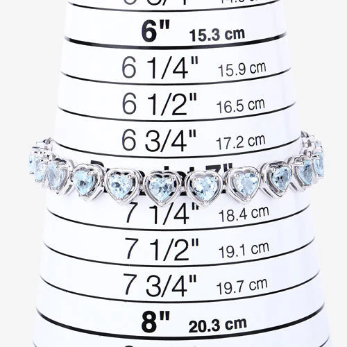 10.50 Carat Genuine Blue Topaz .925 Sterling Silver Bracelet - Image 13