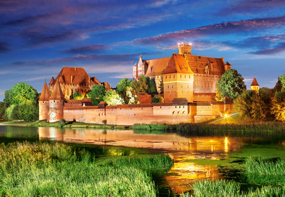 1000 Piece Jigsaw Puzzle, Malbork Castle, Poland, Monastic knighthood' Castle, Adult Puzzle, Castorland C-103010-2 - Image 2