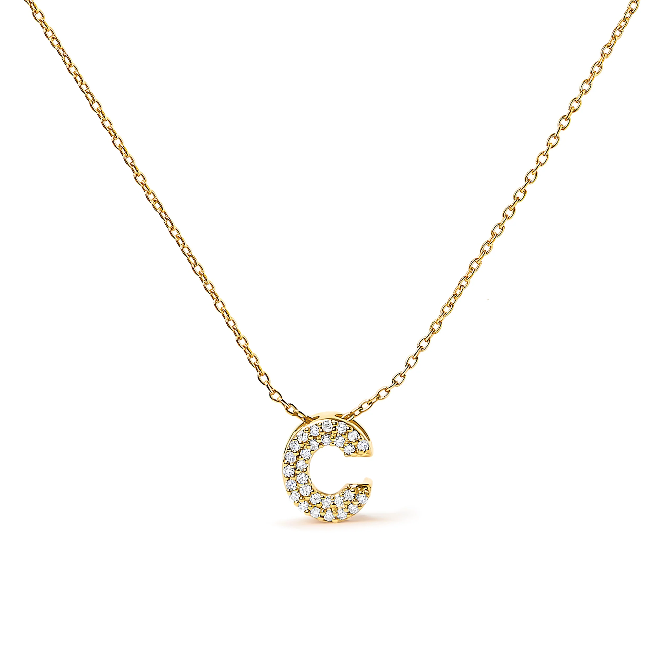 10K White Gold Diamond Accent "A" Initial Bubble Pendant Necklace - Image 30