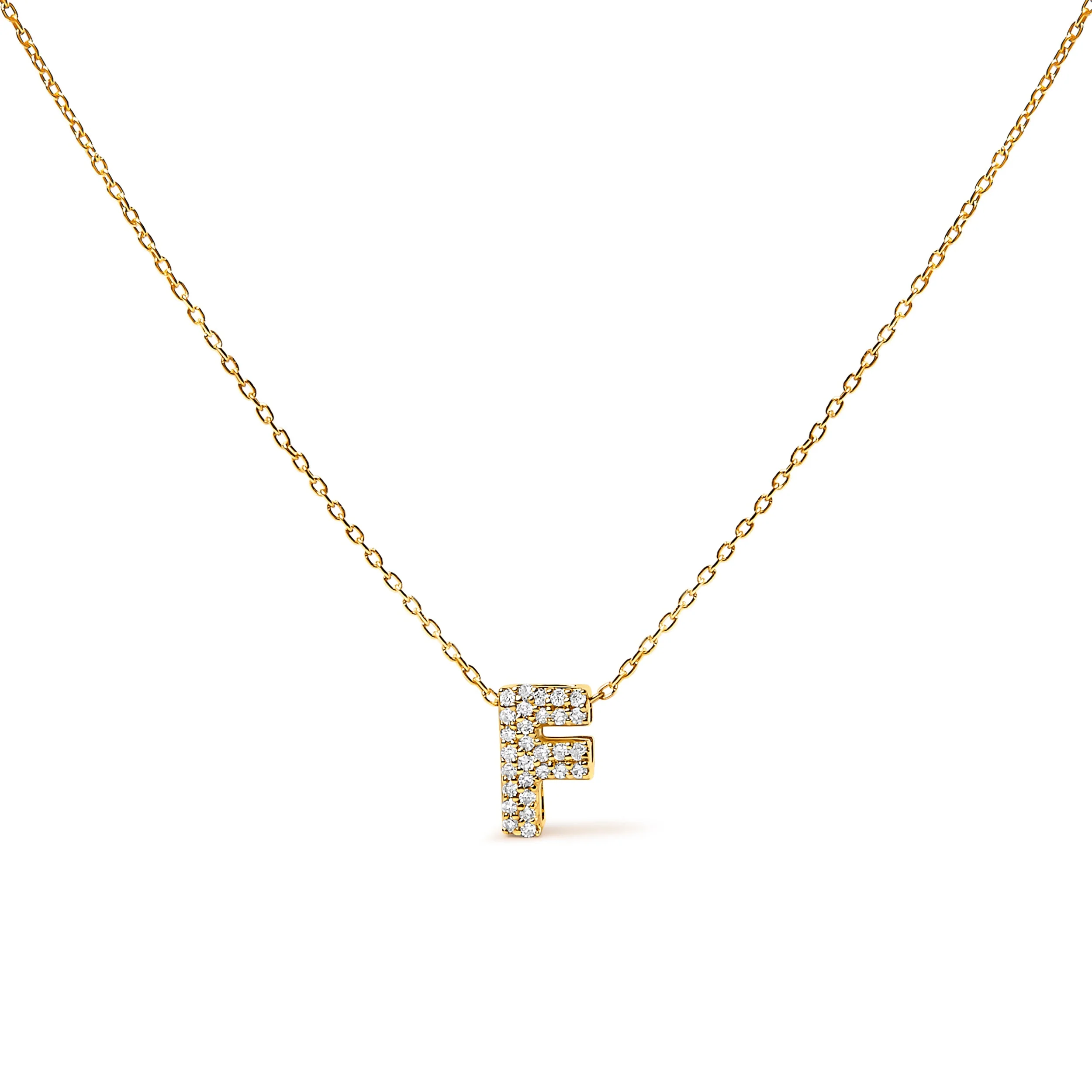 10K White Gold Diamond Accent "A" Initial Bubble Pendant Necklace - Image 32