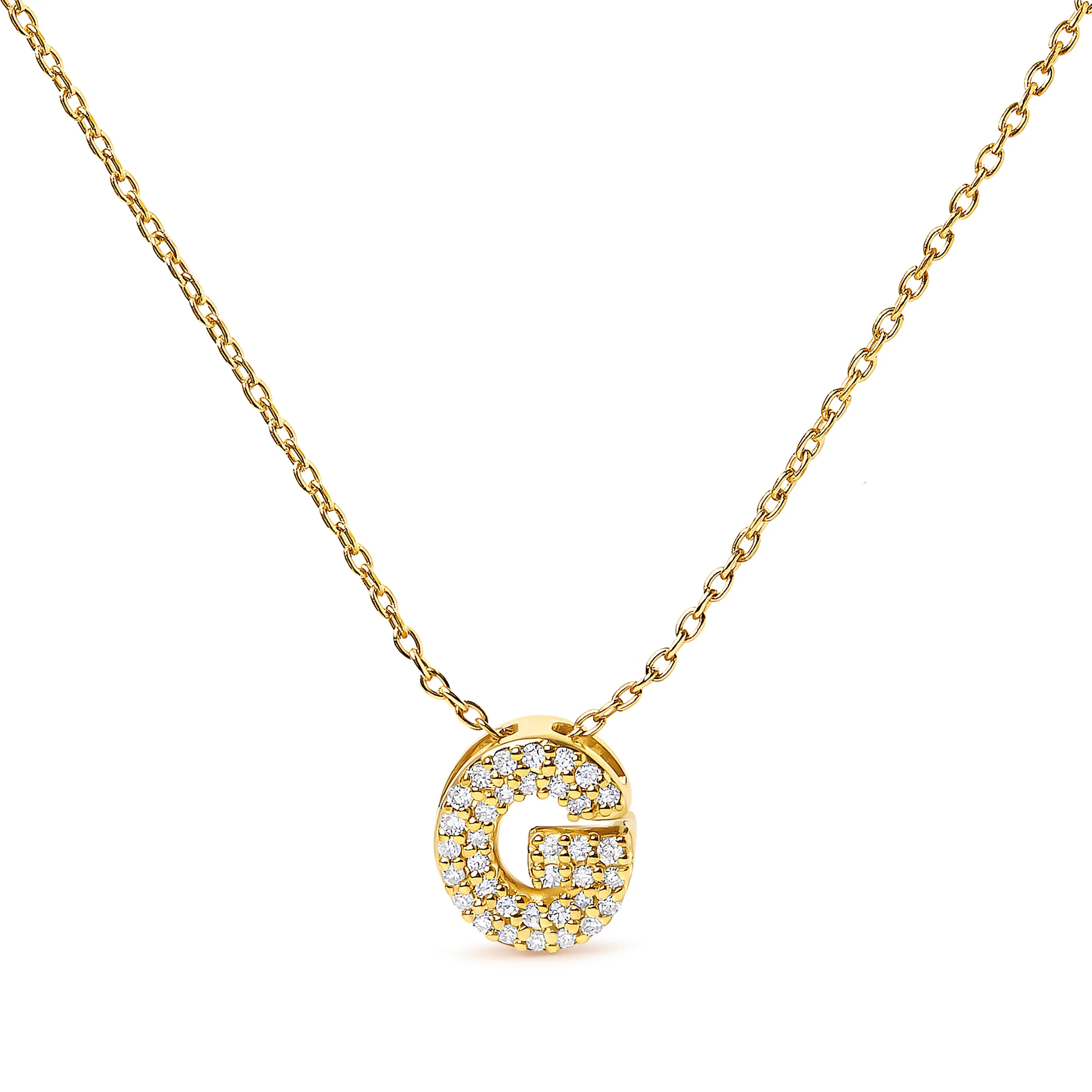 10K White Gold Diamond Accent "A" Initial Bubble Pendant Necklace - Image 33