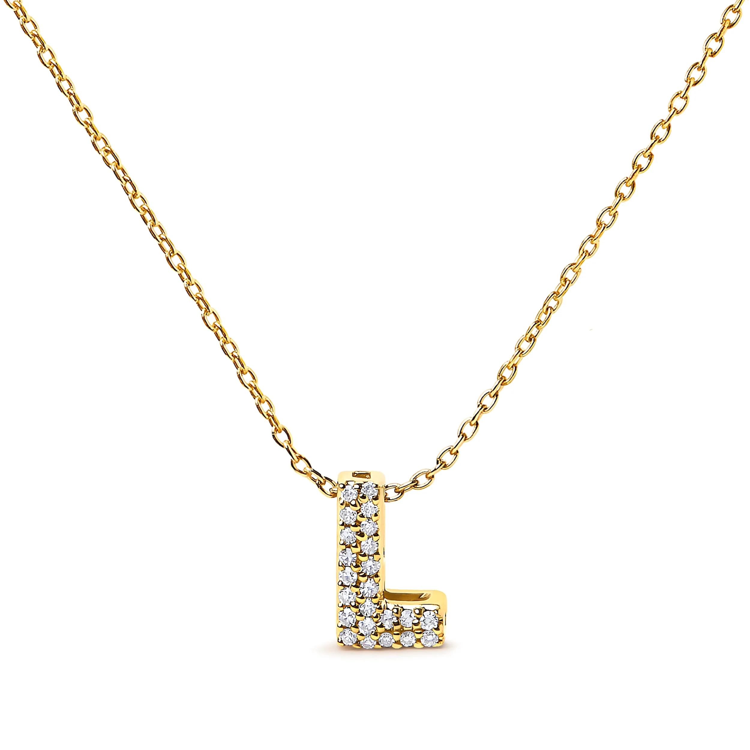 10K White Gold Diamond Accent "A" Initial Bubble Pendant Necklace - Image 38
