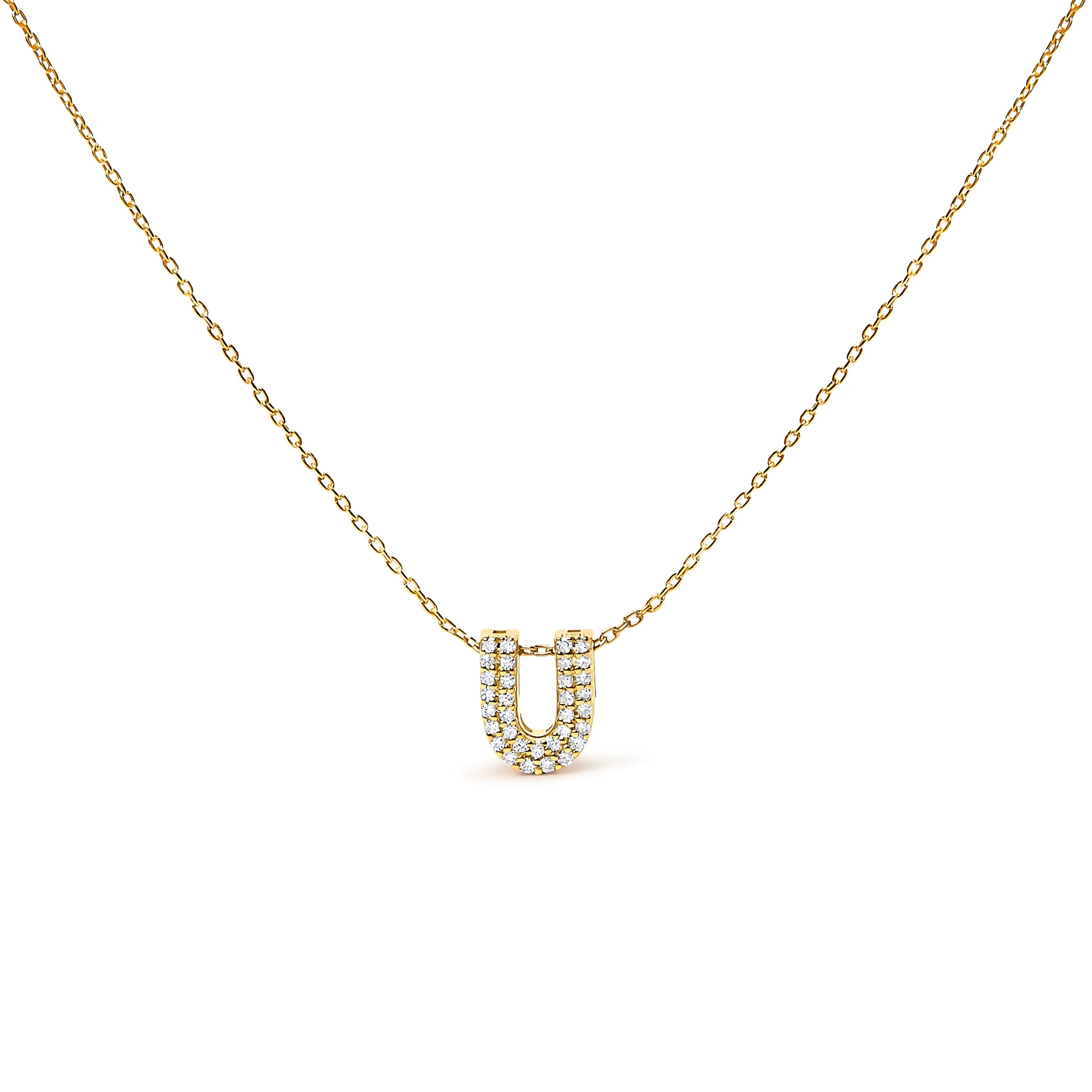10K White Gold Diamond Accent "A" Initial Bubble Pendant Necklace - Image 47
