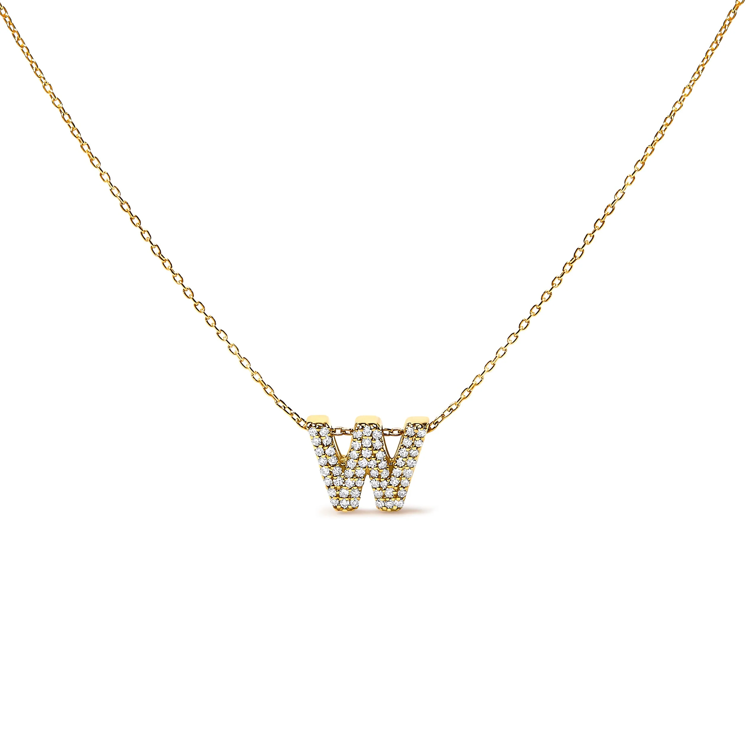 10K White Gold Diamond Accent "A" Initial Bubble Pendant Necklace - Image 49