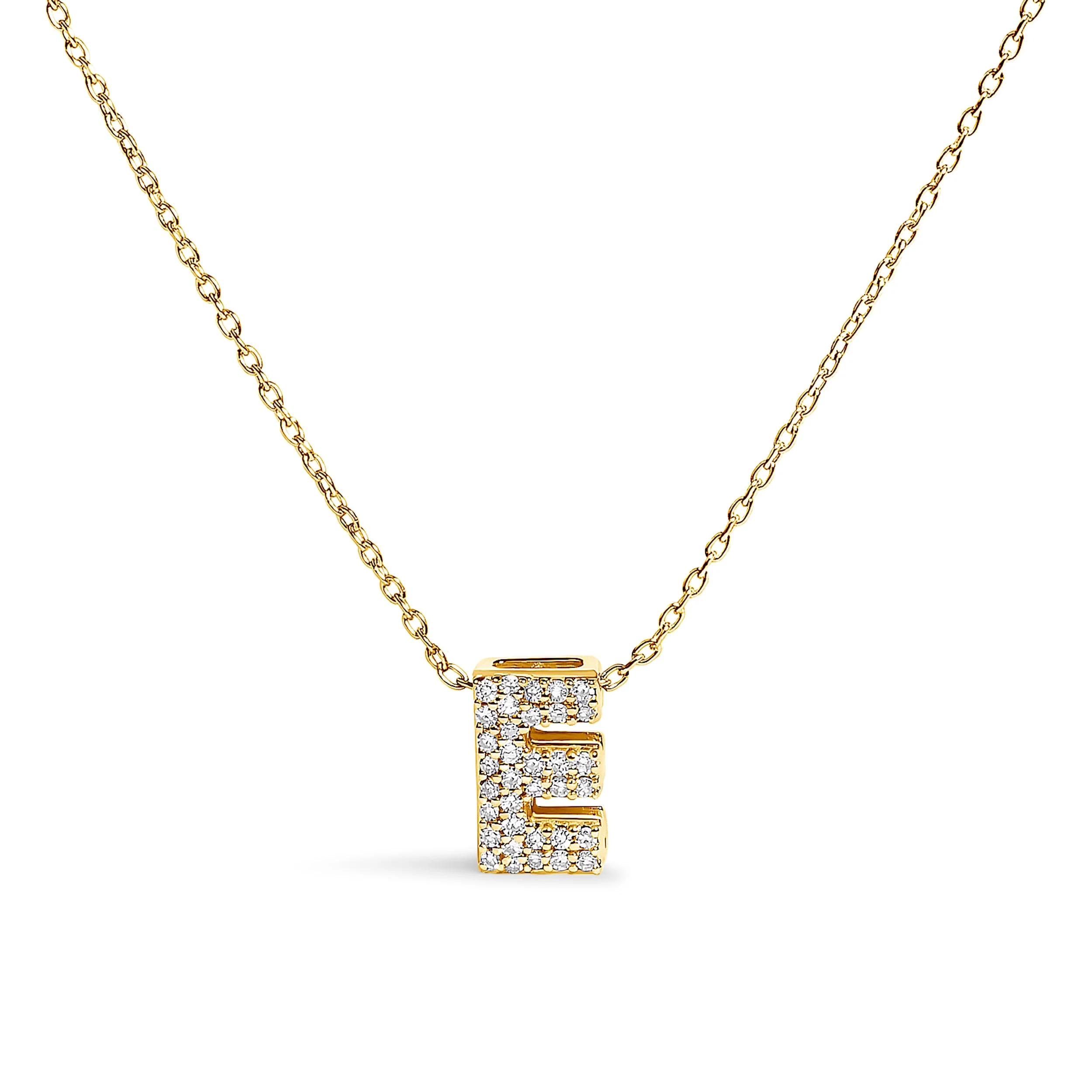10K White Gold Diamond Accent "A" Initial Bubble Pendant Necklace - Image 53
