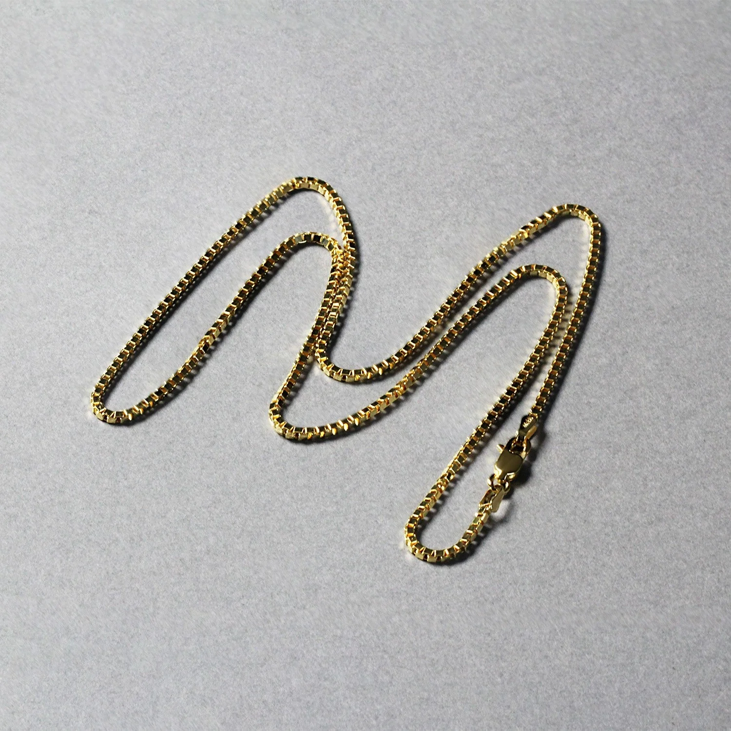 10k Yellow Gold Classic Box Chain (1.40 mm) - Image 12