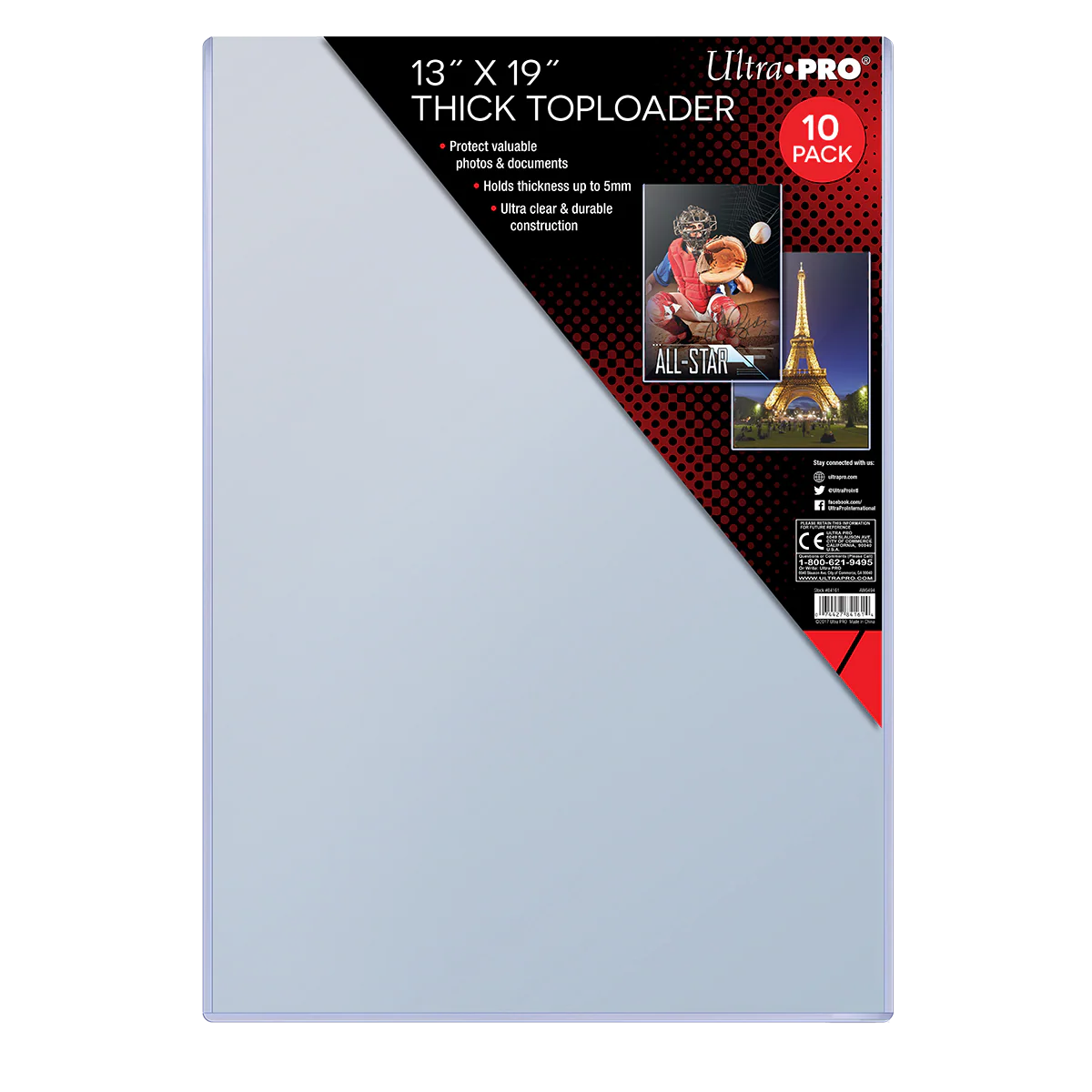 13" x 19" Thick TOPLOADER® Sleeves (10ct)