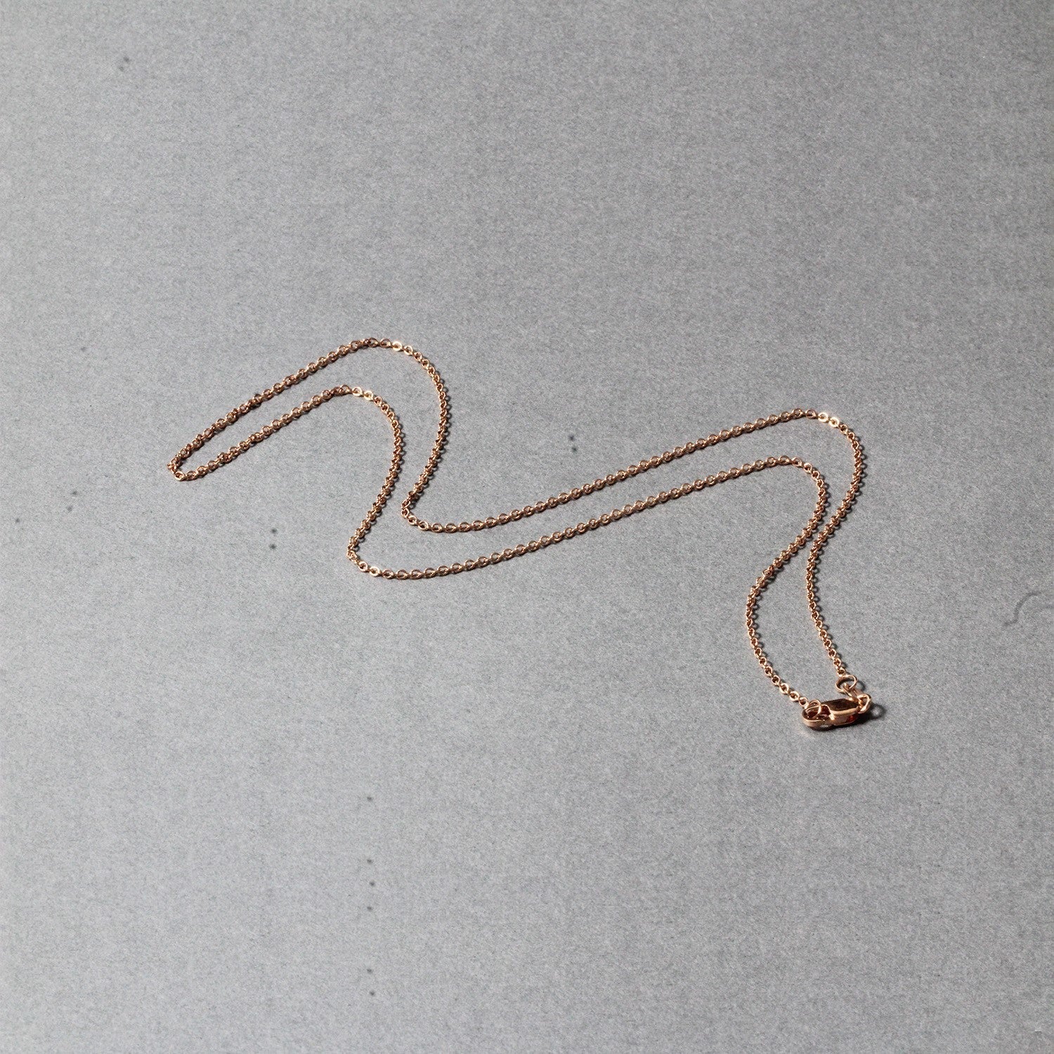 14k Rose Gold Round Cable Link Chain (1.25 mm) - Image 5