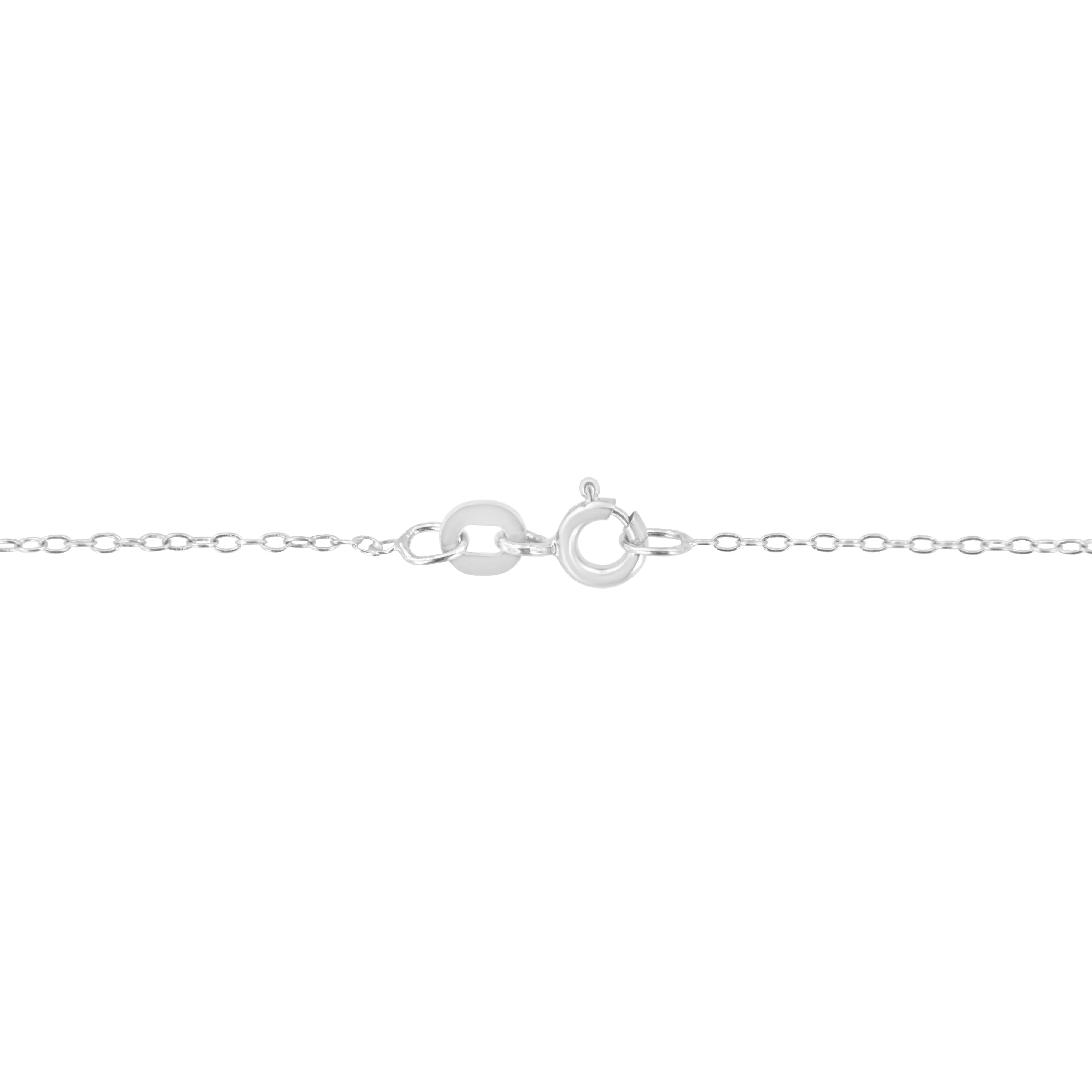 14K White Gold 2.00 Cttw Brilliant Round-Cut Diamond 7 Stone Flower Cluster 18" Pendant Necklace (H-I Color, SI2-I1 Clarity) - Image 4