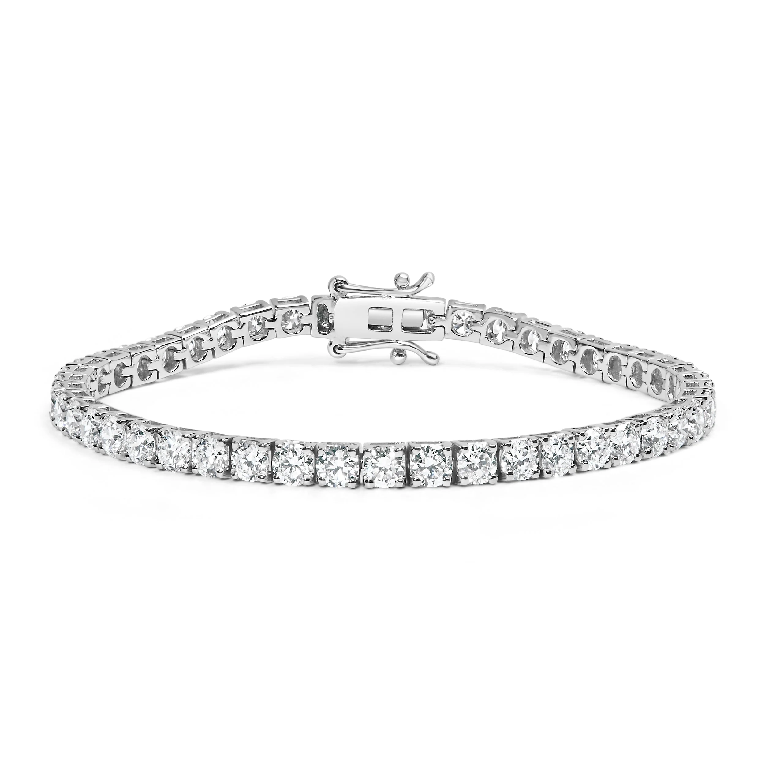 14K White Gold 2.00 Cttw Prong Set Lab Grown Round Diamond Classic Tennis Bracelet (F-G Color, VS2-SI1 Clarity) - 7.25" - Image 5