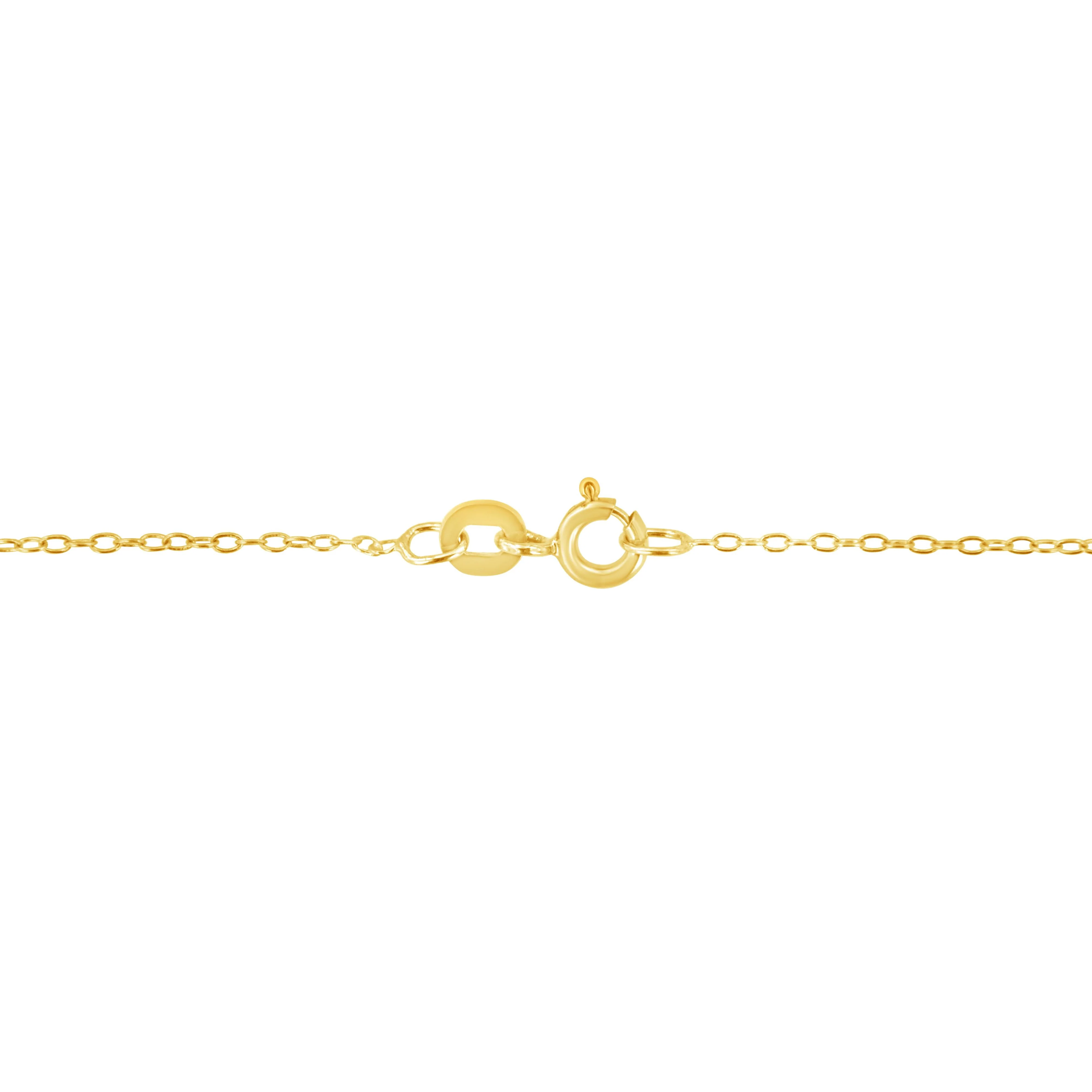 14K Yellow Gold 1/2 Cttw Martini Set Lab Grown Yellow Diamond Solitaire 18" Pendant Necklace (Yellow Color, VS2-SI1 Clarity) - Image 3
