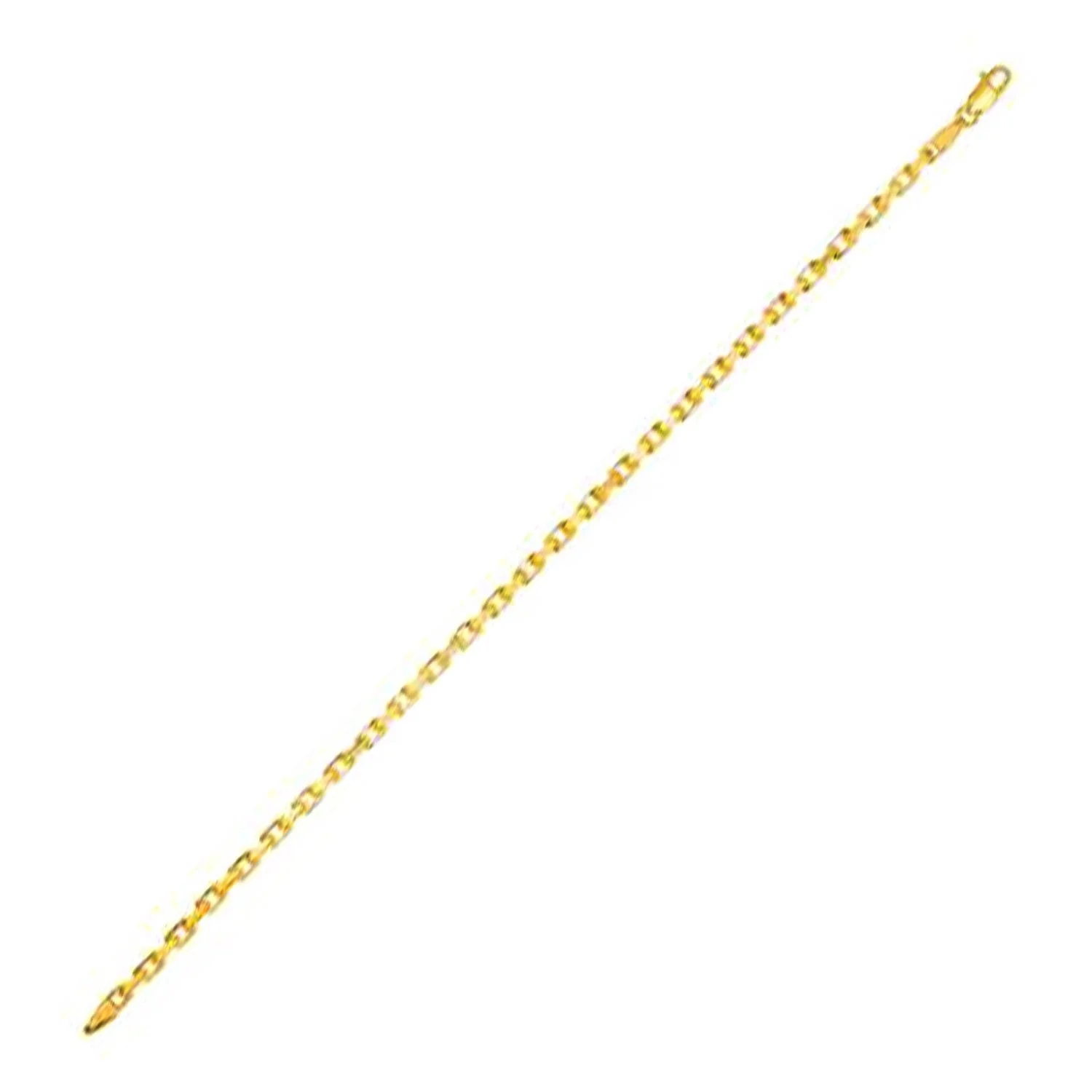 14k Yellow Gold French Cable Link Chain (2.50 mm) - Image 3