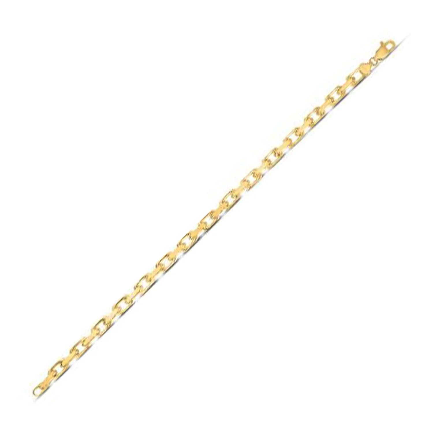 14k Yellow Gold French Cable Link Chain (4.80 mm) - Image 4