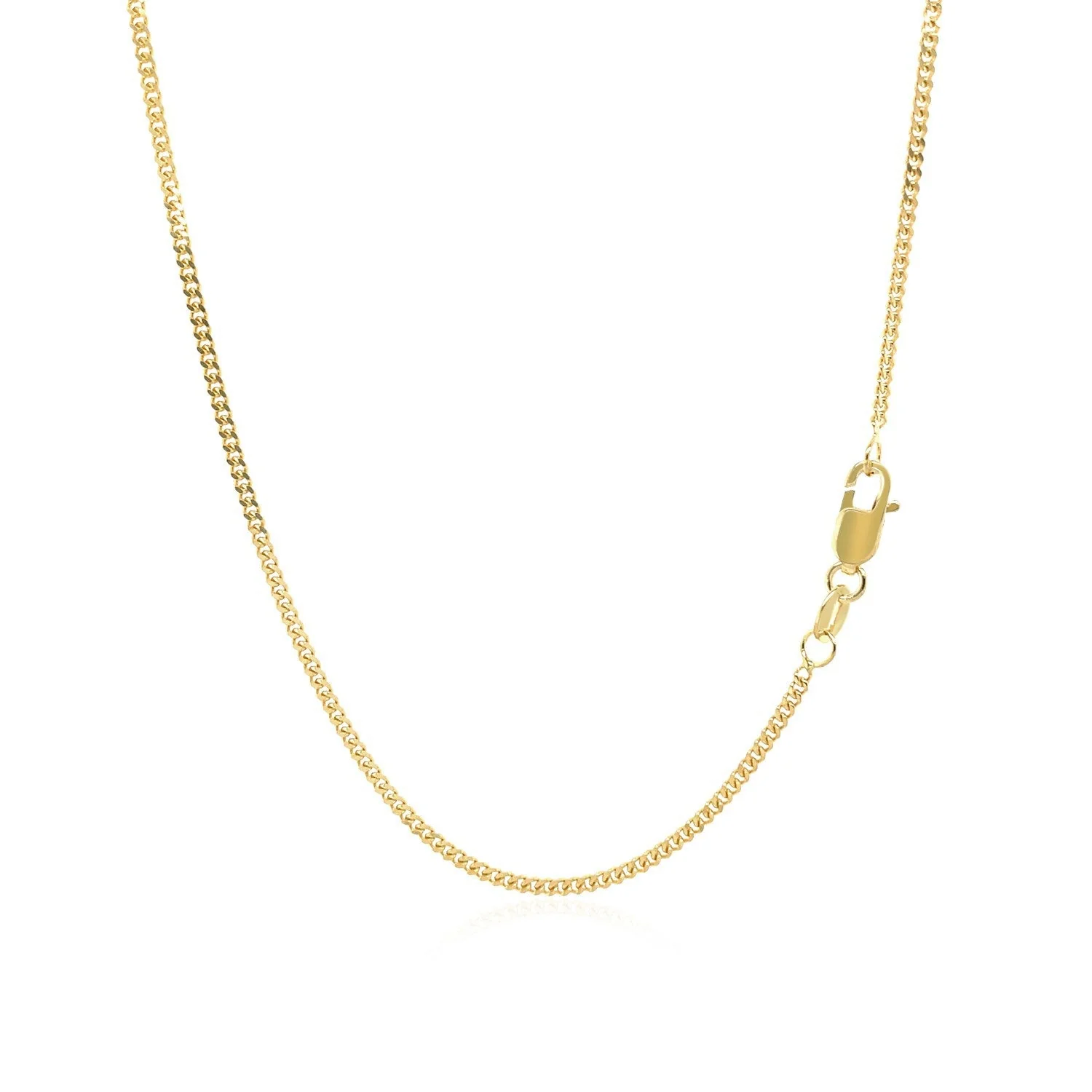 14k Yellow Gold Gourmette Chain 1.5mm - Image 3