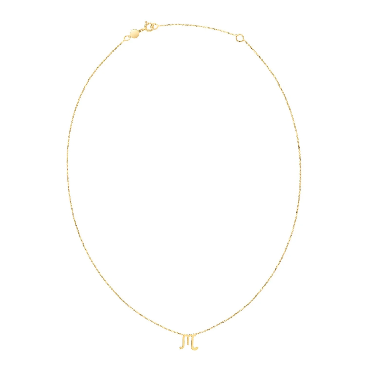 14K Yellow Gold Scorpio Necklace - Image 4