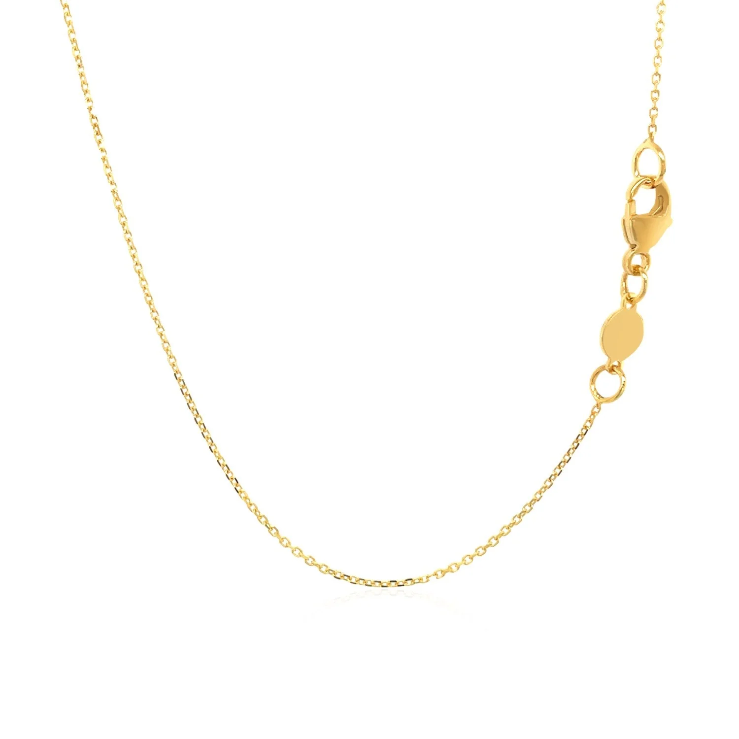 14k Yellow Gold Script LOVE Necklace - Image 8
