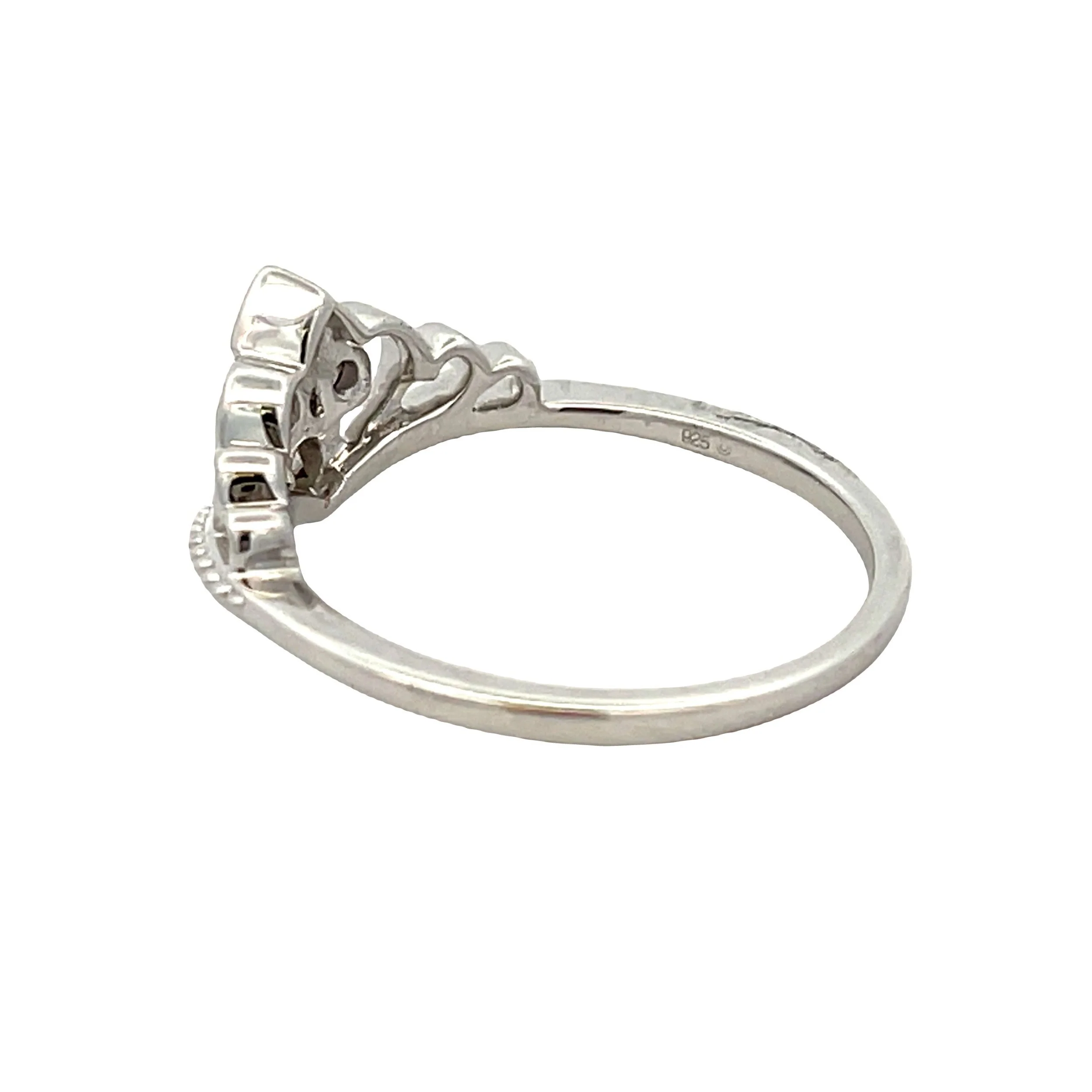 .17ct Diamond Ring Sterling Silver - Image 2