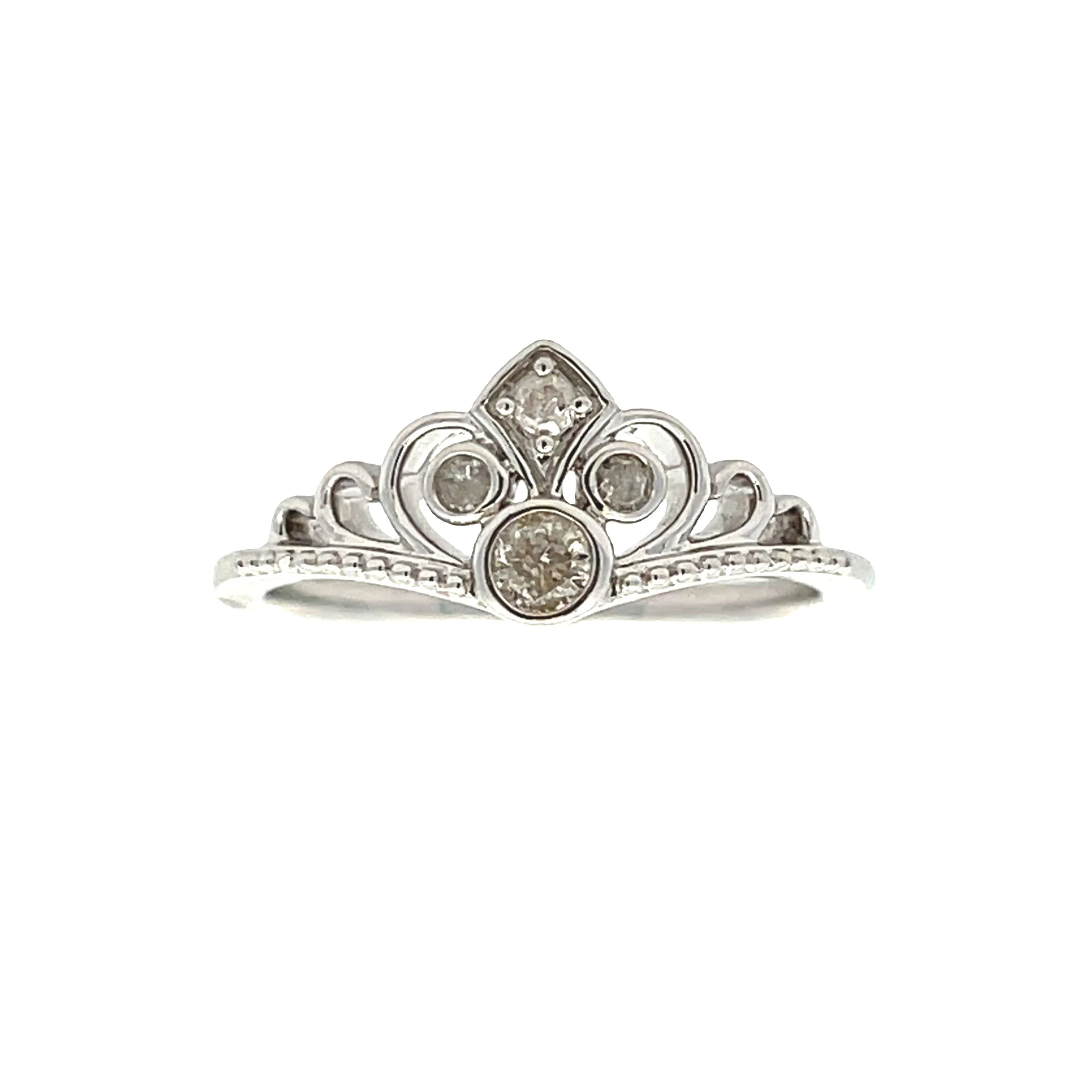 .17ct Diamond Ring Sterling Silver - Image 3
