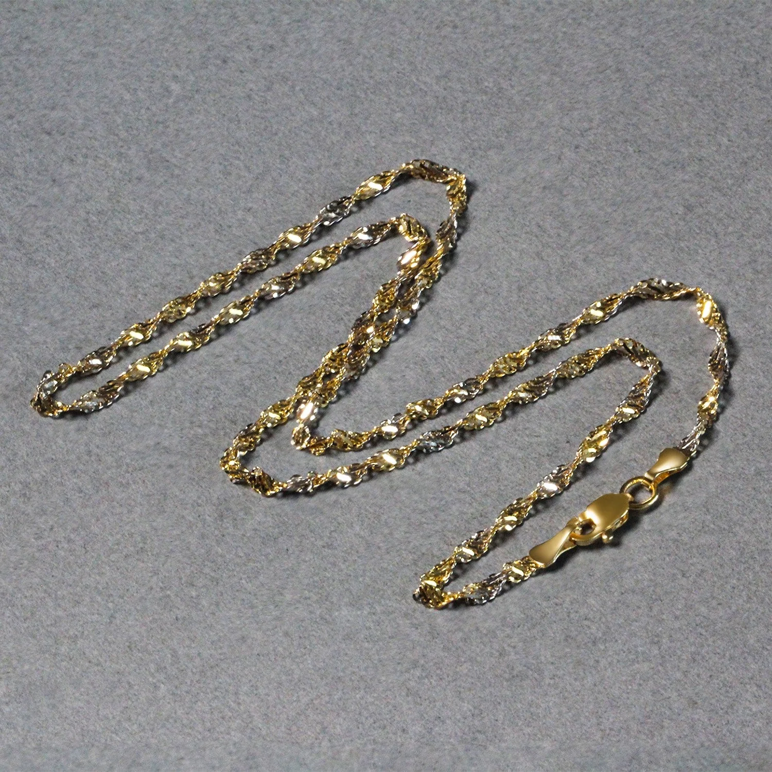 2.0mm 14k Two-Tone Gold Singapore Chain - Image 11