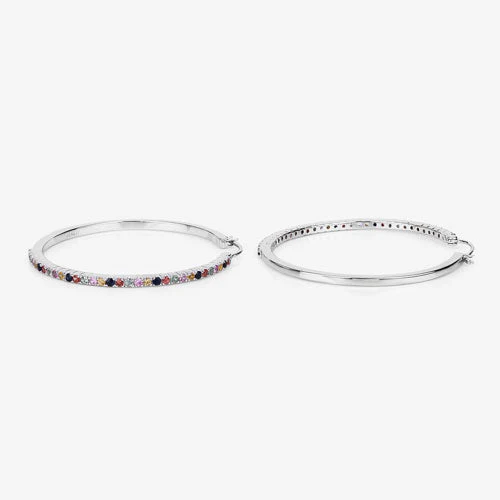 2.24 Carat Genuine Multi Sapphire .925 Sterling Silver Earrings - Image 15