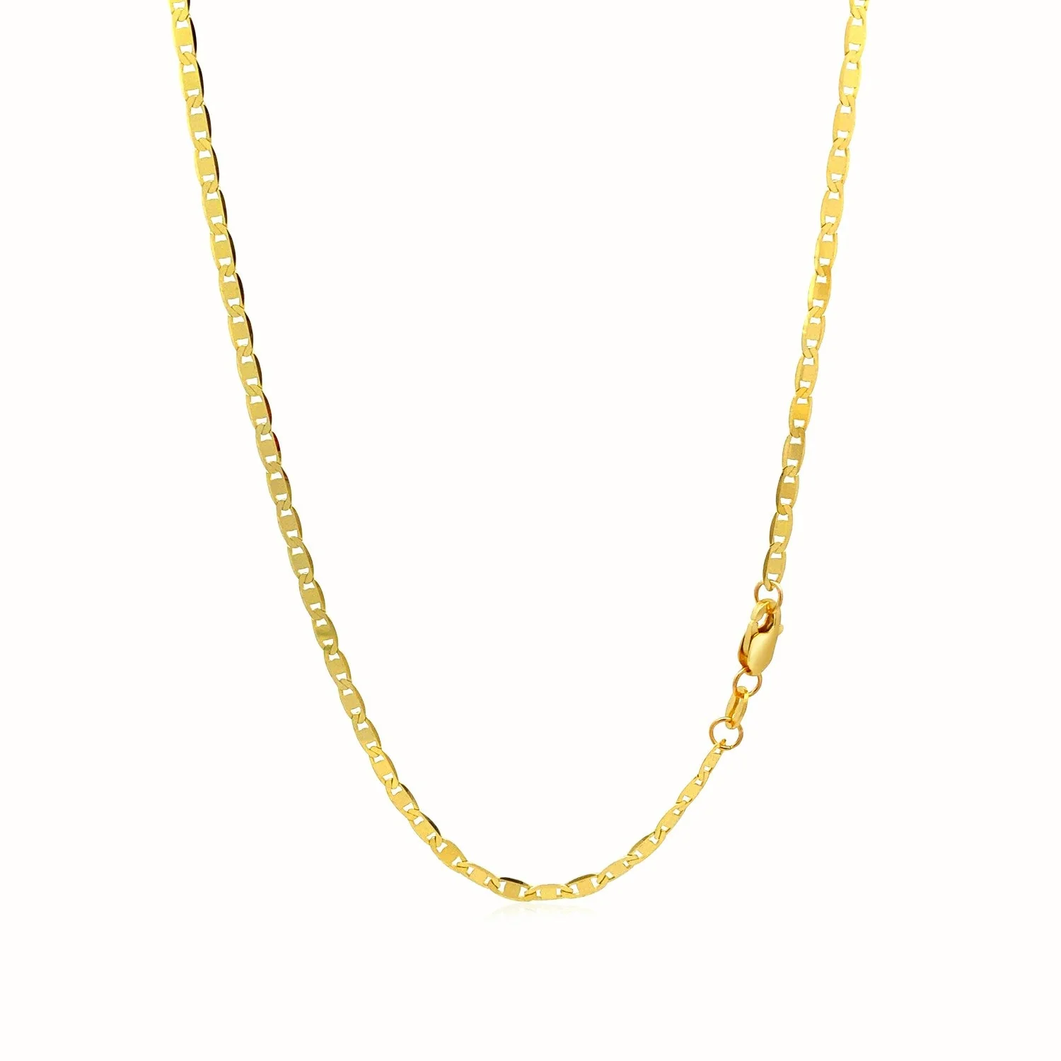 2.3mm 10k Yellow Gold Mariner Link Chain - Image 10