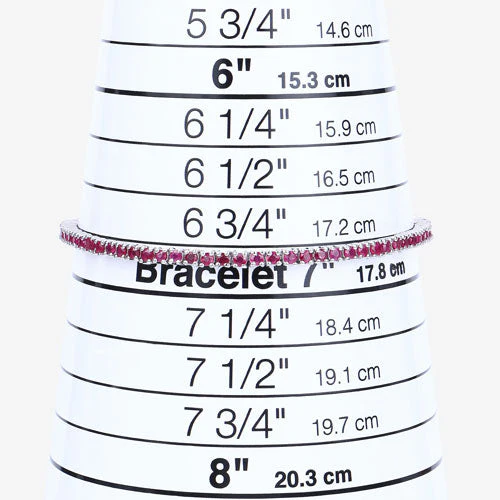 3.35 Carat Genuine Ruby .925 Sterling Silver Bracelet - Image 8
