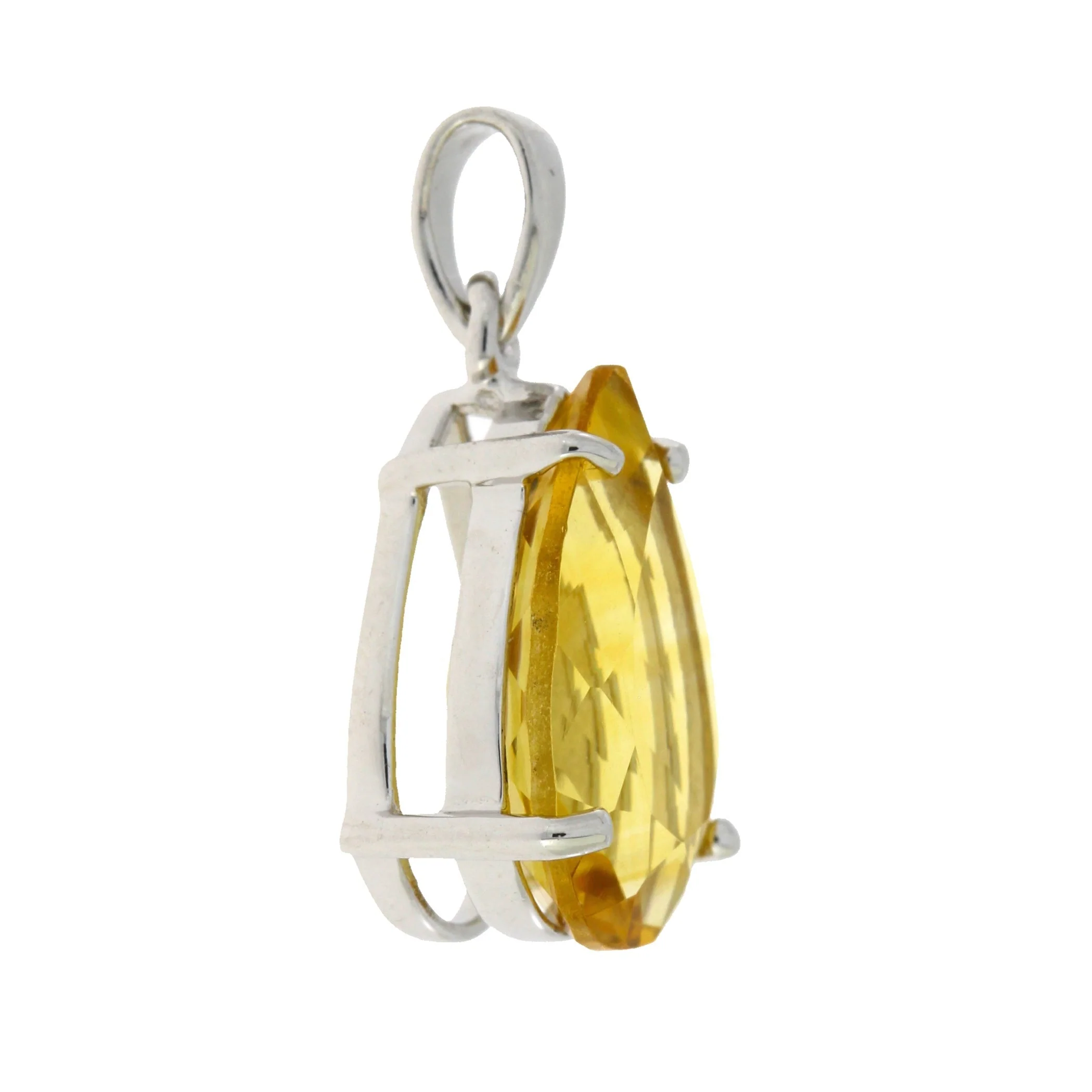 3.80ct Citrine Fashion Pendants Sterling Silver - Image 2
