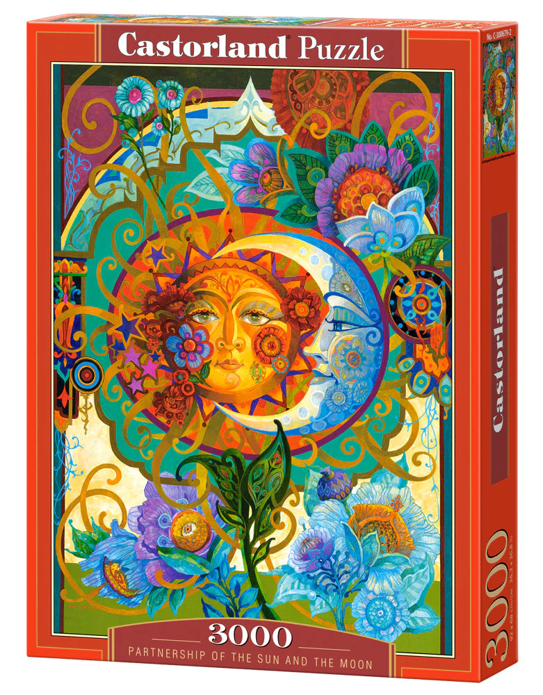 3000 Piece Jigsaw Puzzle, Partnership of the Sun and the Moon, Art. Puzzle, Adult Puzzle, Castorland C-300679-2