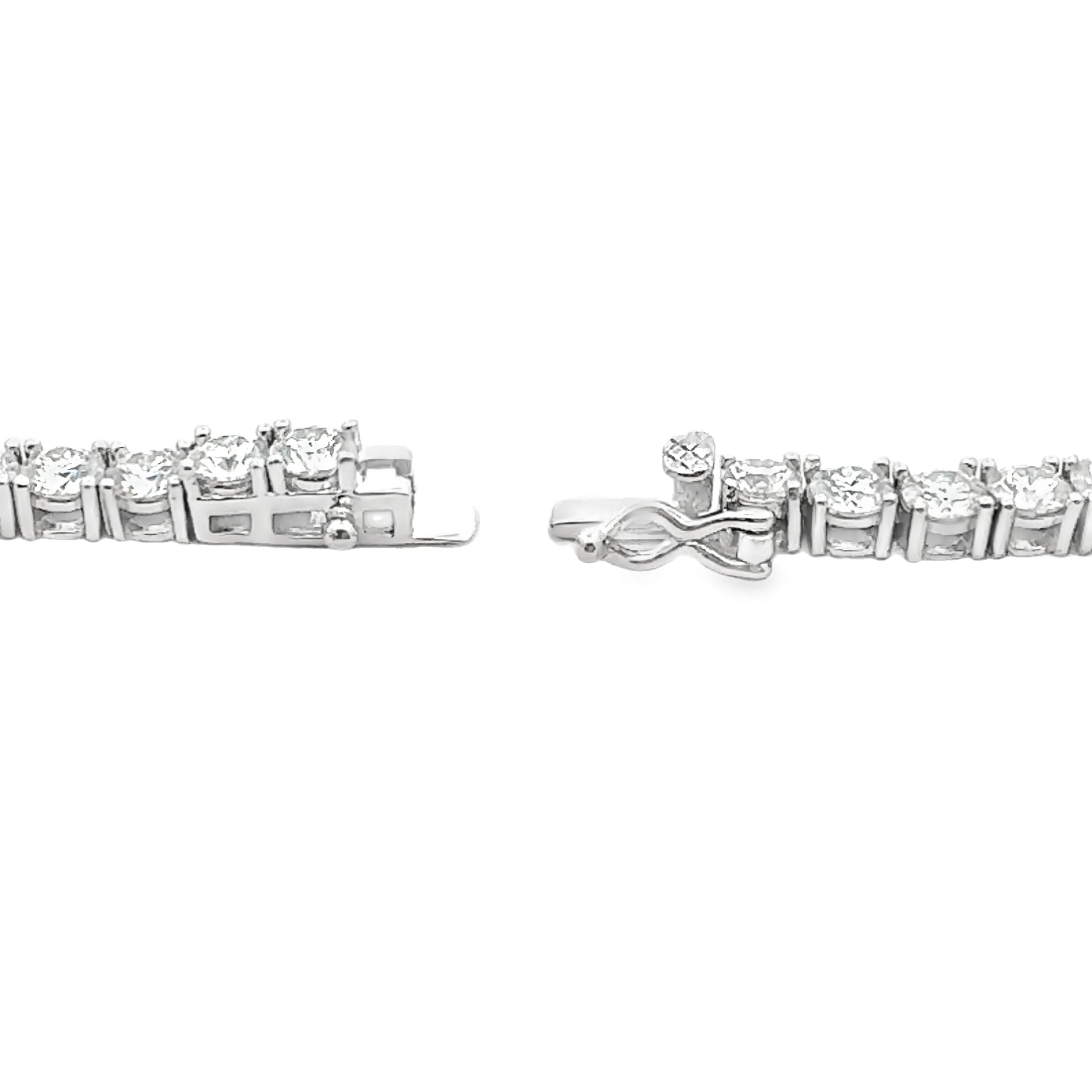 39.98ct Moissanite Tennis Necklace Sterling Silver - Image 2