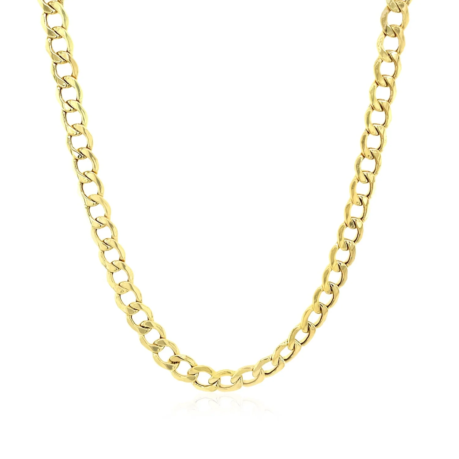 4.4mm 10k Yellow Gold Curb Chain - Image 6