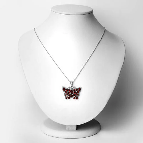4.90 Carat Genuine Garnet .925 Sterling Silver Pendant - Image 6