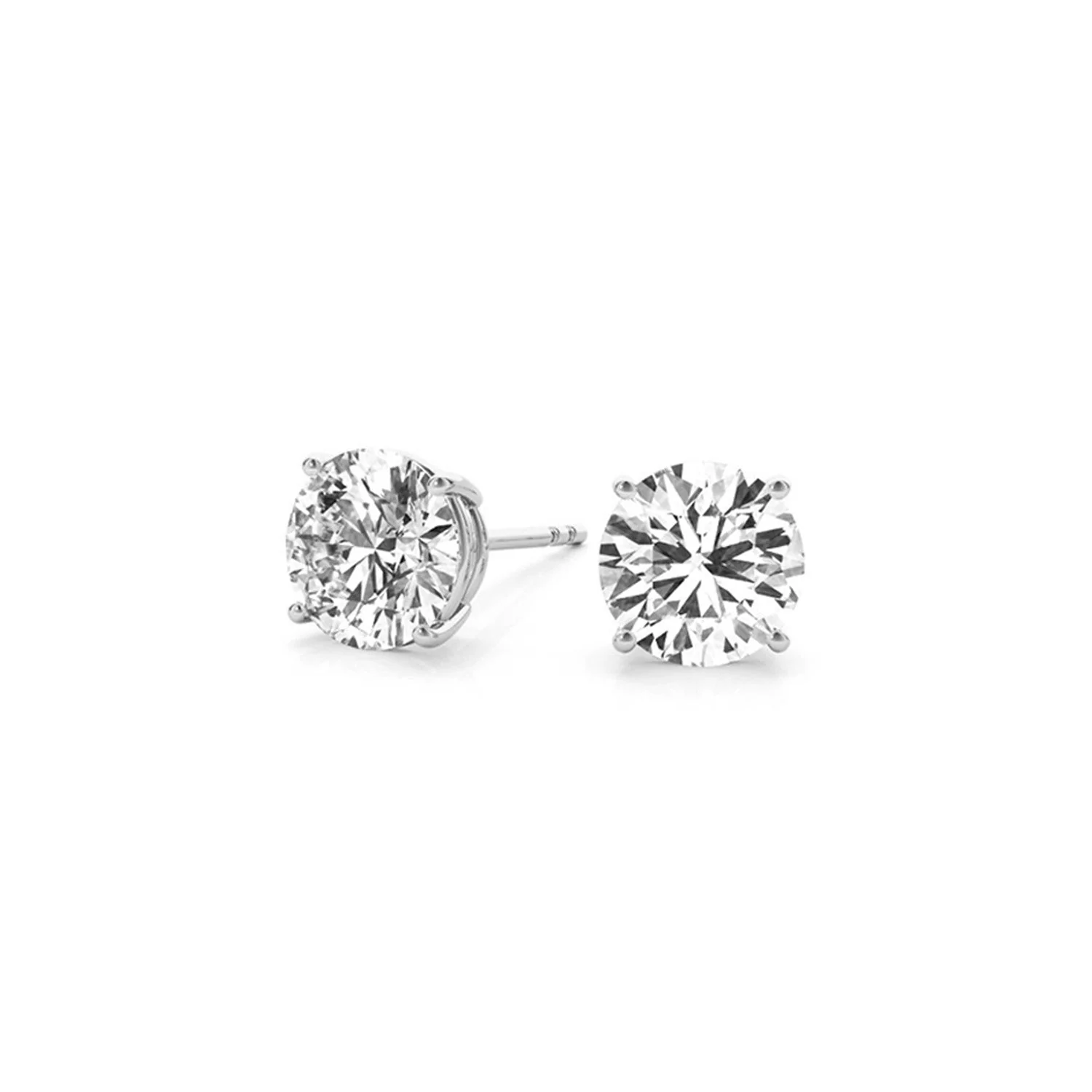 4 cttw Certified IGI Lab Grown Round Diamond Stud Earrings 14k White Gold (G/VS2) - Image 7