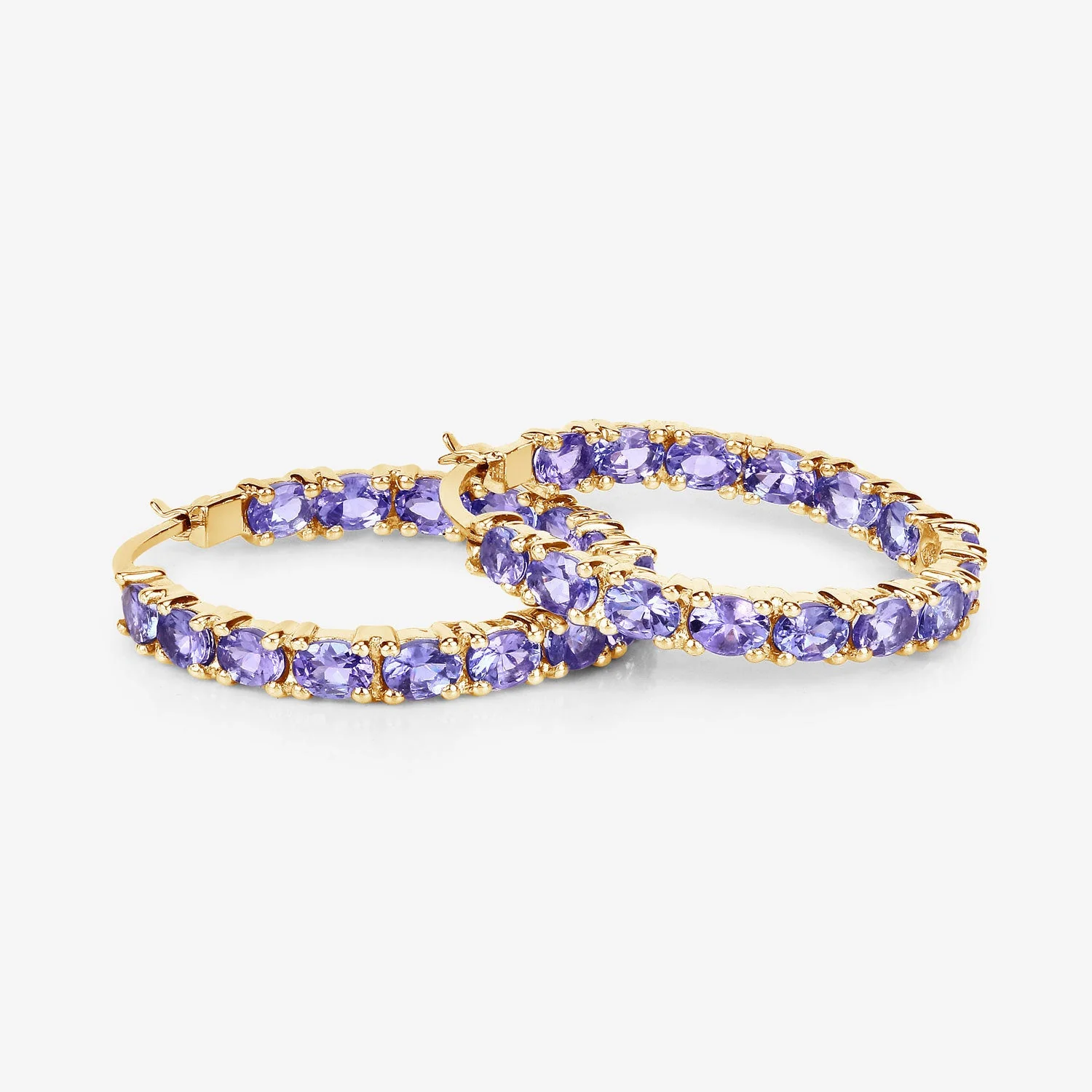 5.10 Carat Genuine Tanzanite .925 Sterling Silver Earrings - Image 4