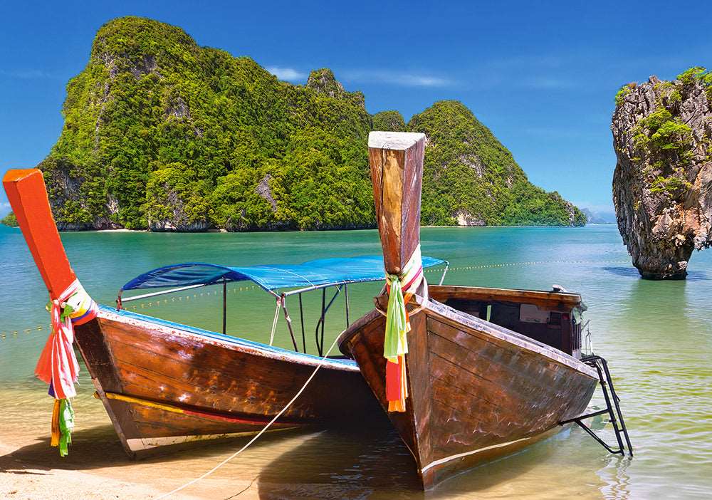 500 Piece Jigsaw Puzzle, Khao Phing Kan, Thailand, Asia, Holiday puzzle, touristic place, beach, ocean puzzle, Adult Puzzles, Castorland B-53551 - Image 2