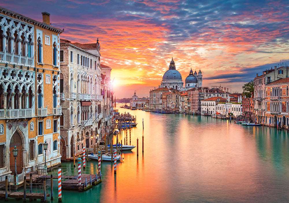 500 Piece Jigsaw Puzzle, Venice at Sunset, Italy, European puzzle, Italy puzzle, Adult Puzzles, Castorland B-52479 - Image 2