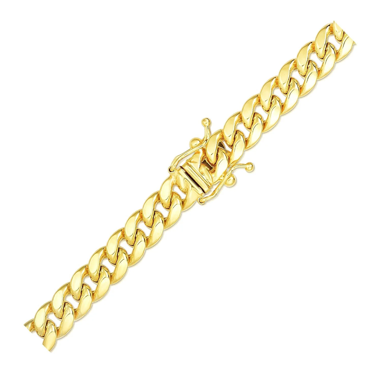 6.15mm 10k Yellow Gold Semi Solid Miami Cuban Chain - Image 7