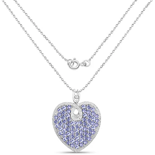 6.17 Carat Genuine Tanzanite .925 Sterling Silver Pendant - Image 4