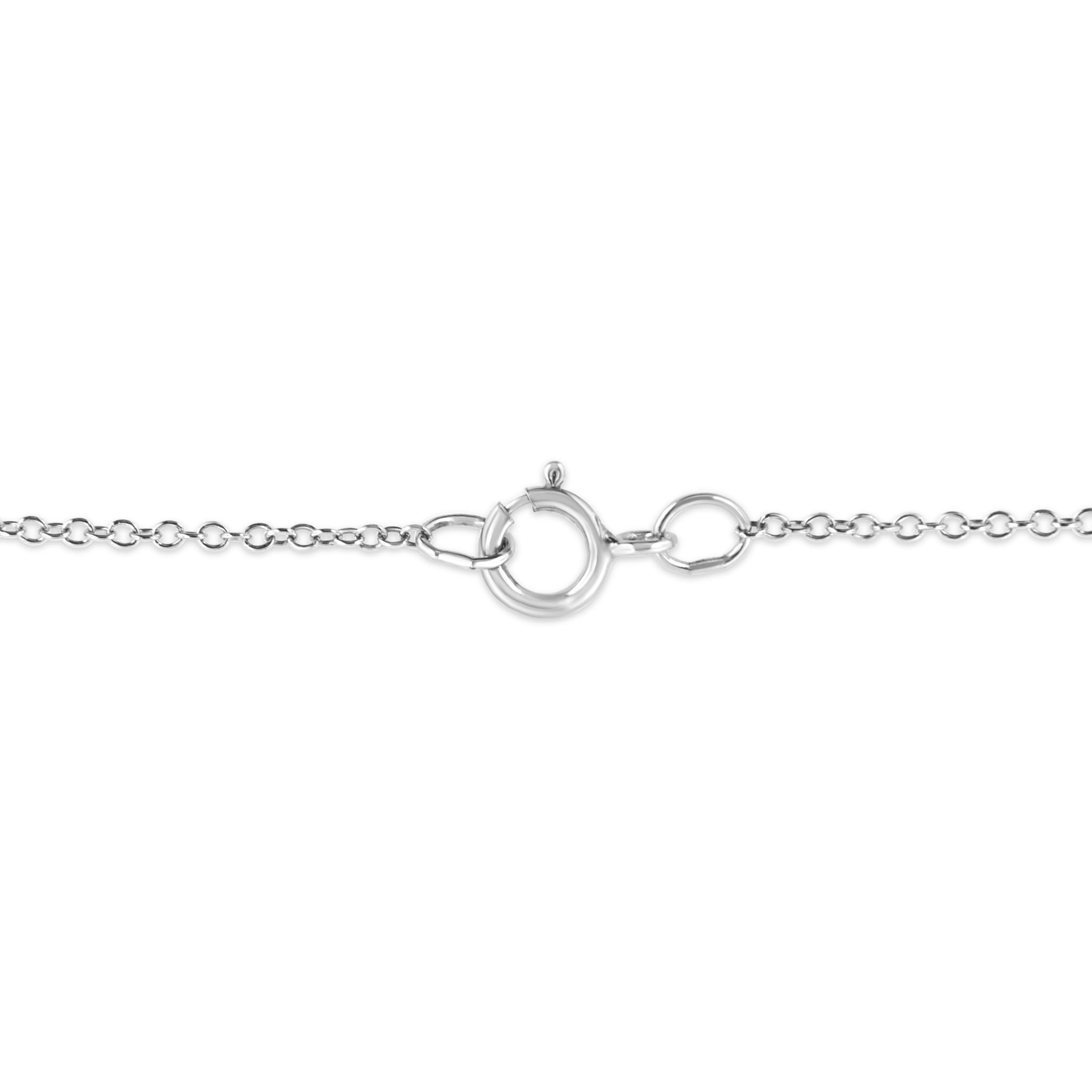 .925 Sterling Silver Diamond Accent Cancer Zodiac Design 18" Pendant Necklace Medallion (K-L Color, I1-I2 Clarity) - Image 4