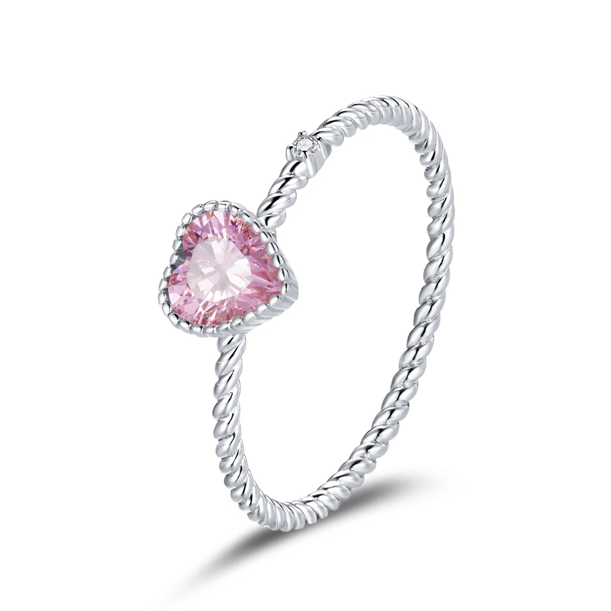 925 Sterling Silver Plated Platinum CZ Ring Size 9.0 for Women - Image 3