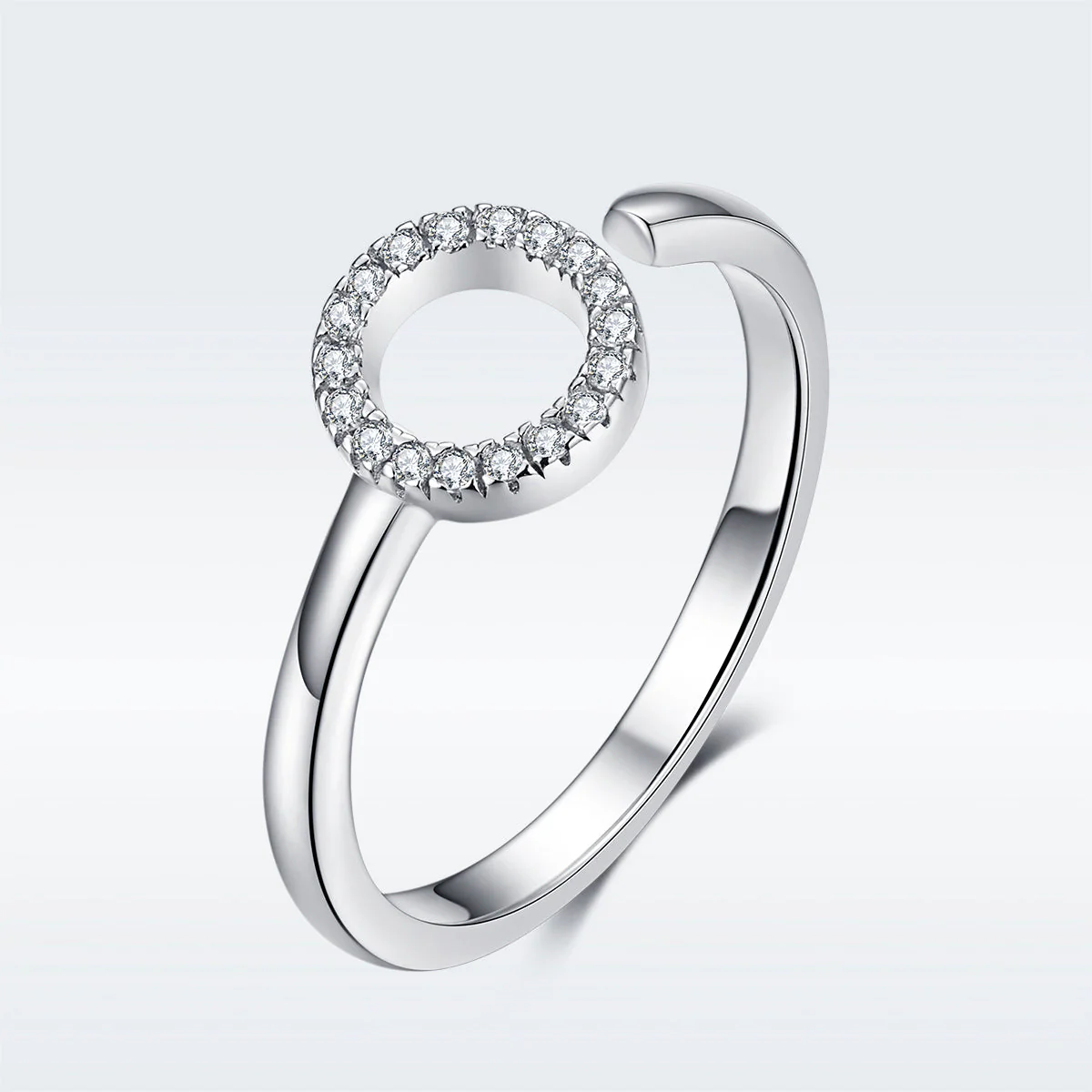 925 Sterling Silver Ring with Pavé Set CZ - Image 2