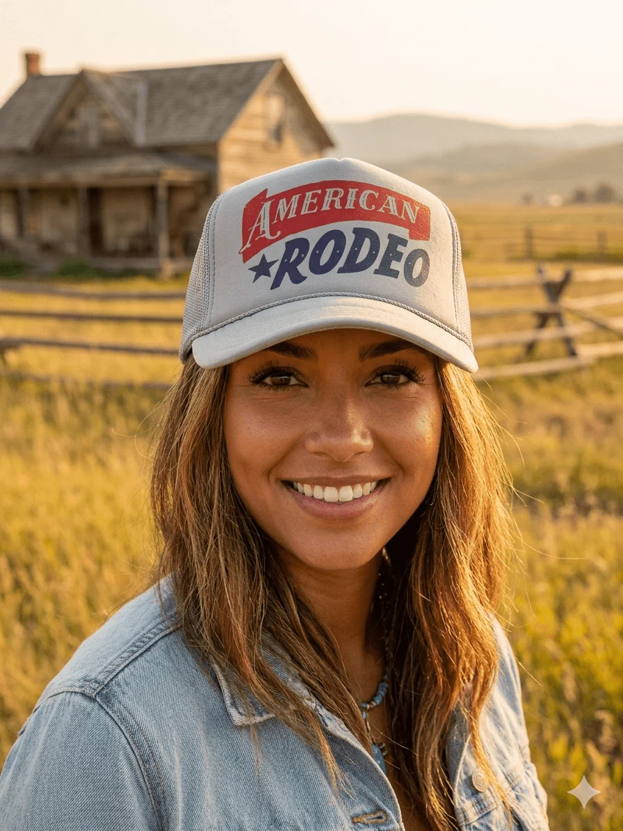 American Rodeo Classic Trucker Hat - Image 3