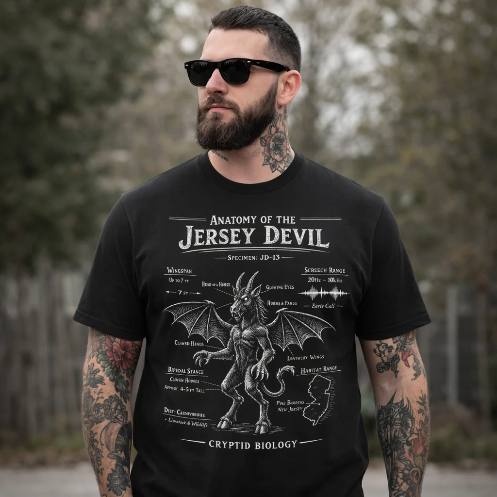 Anatomy of the Jersey Devil T-Shirt - Image 2