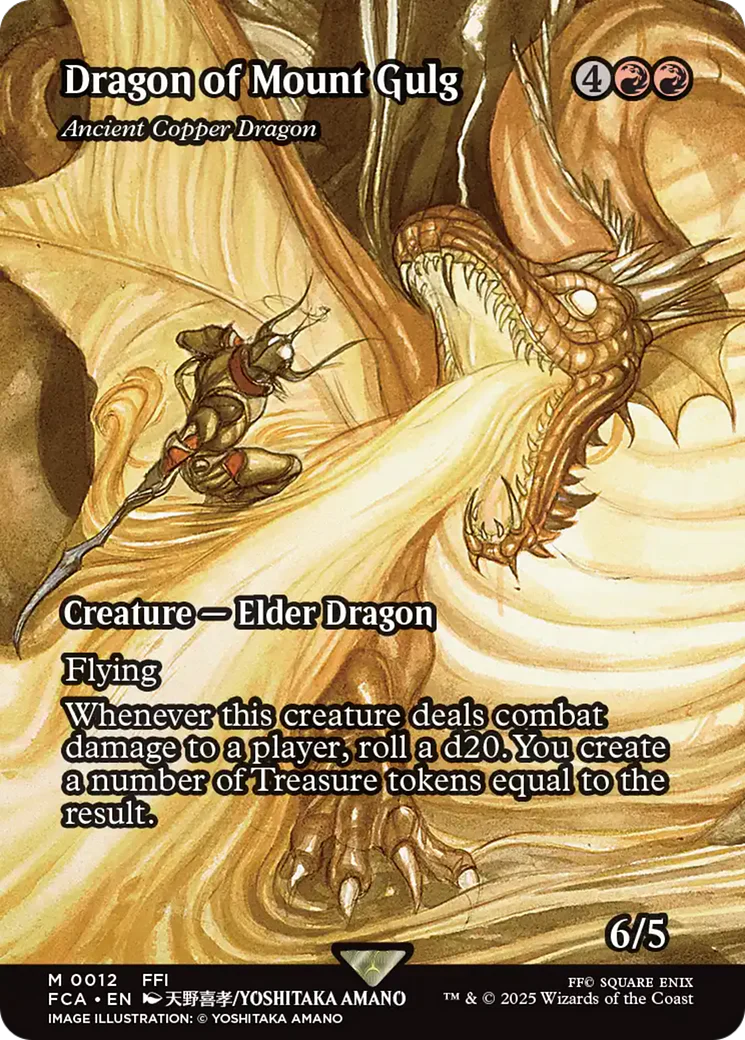 Ancient Copper Dragon (FCA-012) - FINAL FANTASY: Through the Ages / Dragon of Mount Gulg (Borderless)