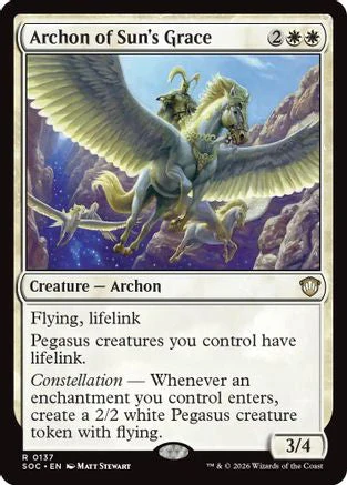 Archon of Sun's Grace (SOC-137) - Commander: Secrets of Strixhaven