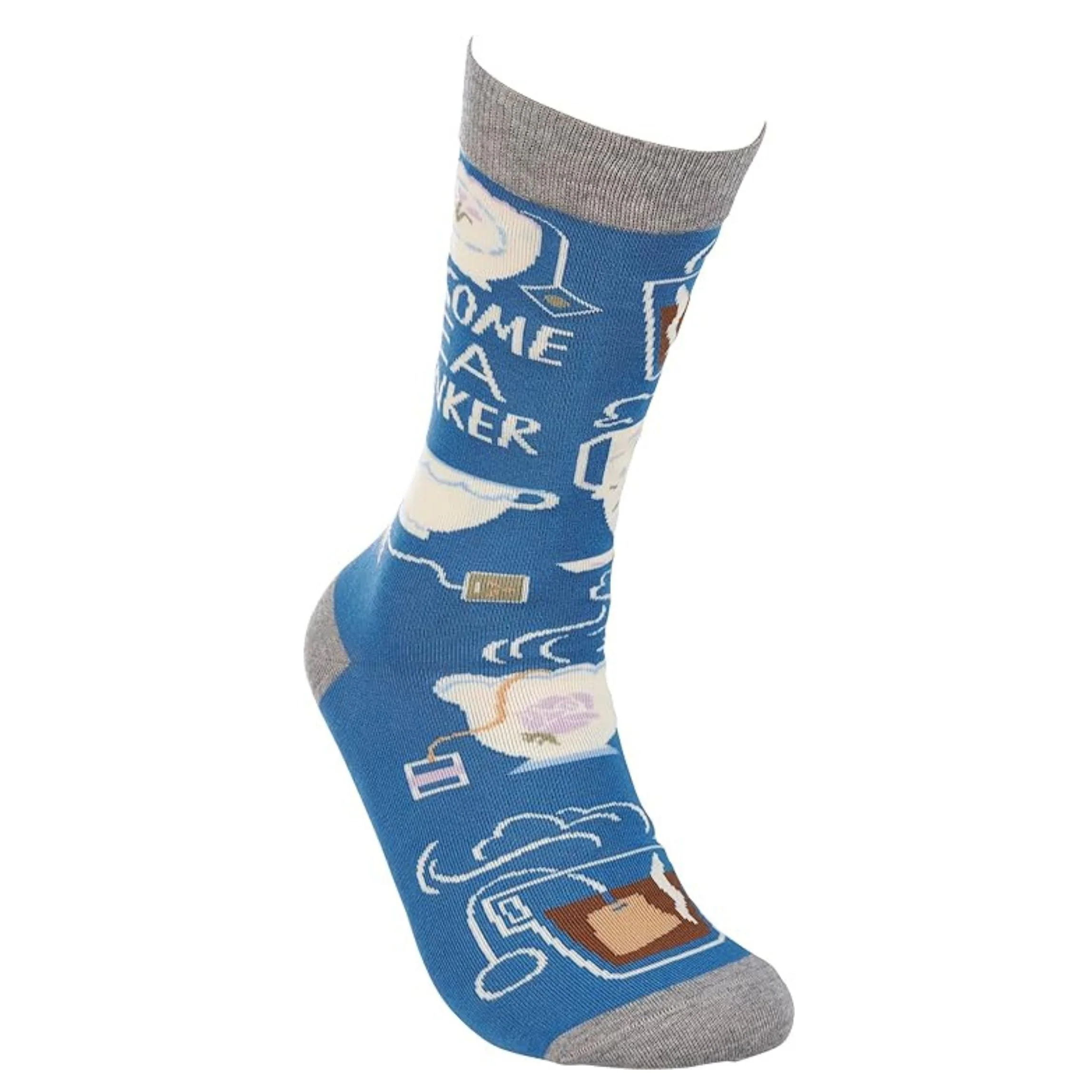 Awesome Tea Drinker Socks | Funny Tea Lover Gift, Colorful Novelty Crew Socks - Image 4