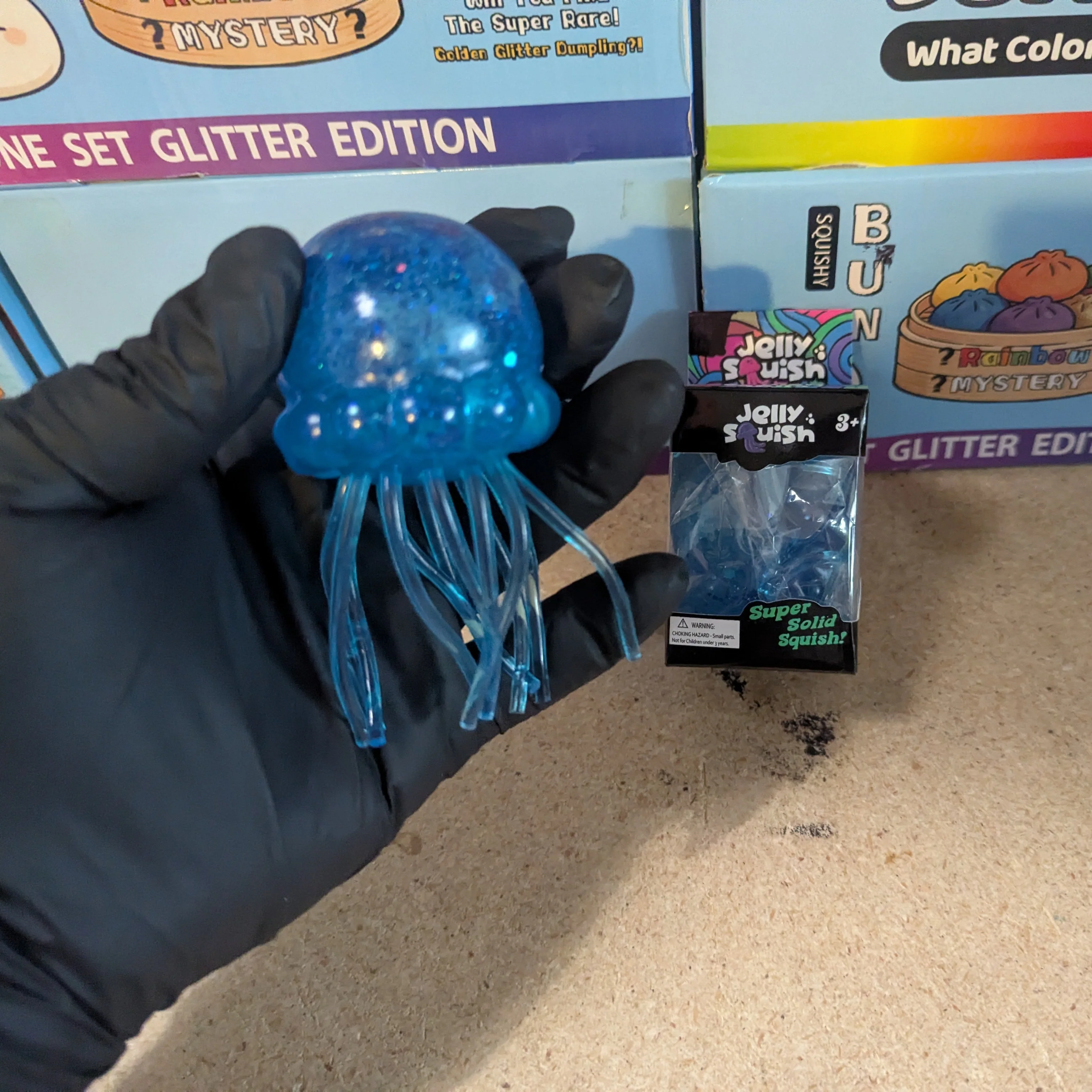 Blue Wannabe Jellysquish Jellyfish (Water Squish) - Image 2